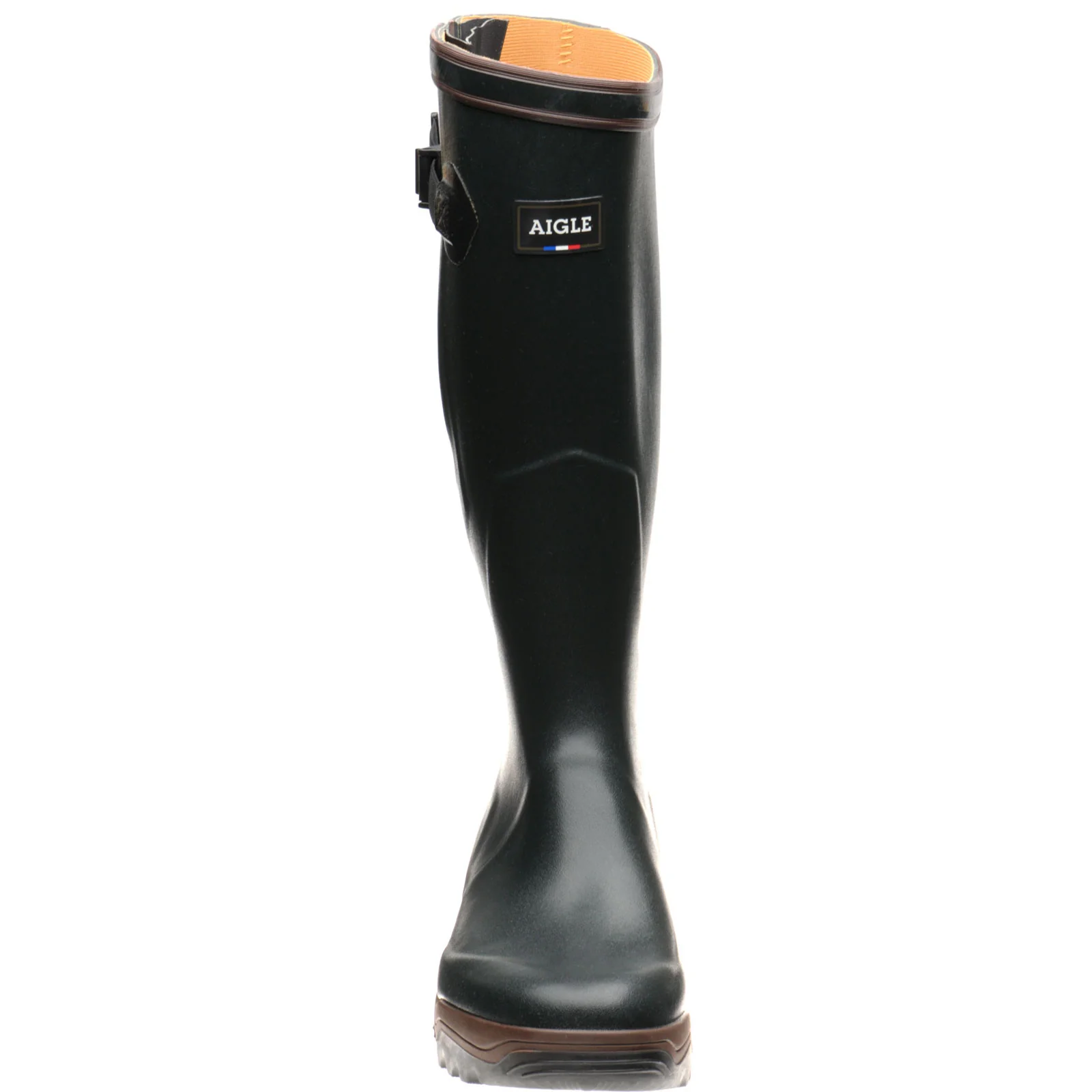 Aigle Parcours 2 Vario mens rubber-soled boots in green and bronze - Image 2