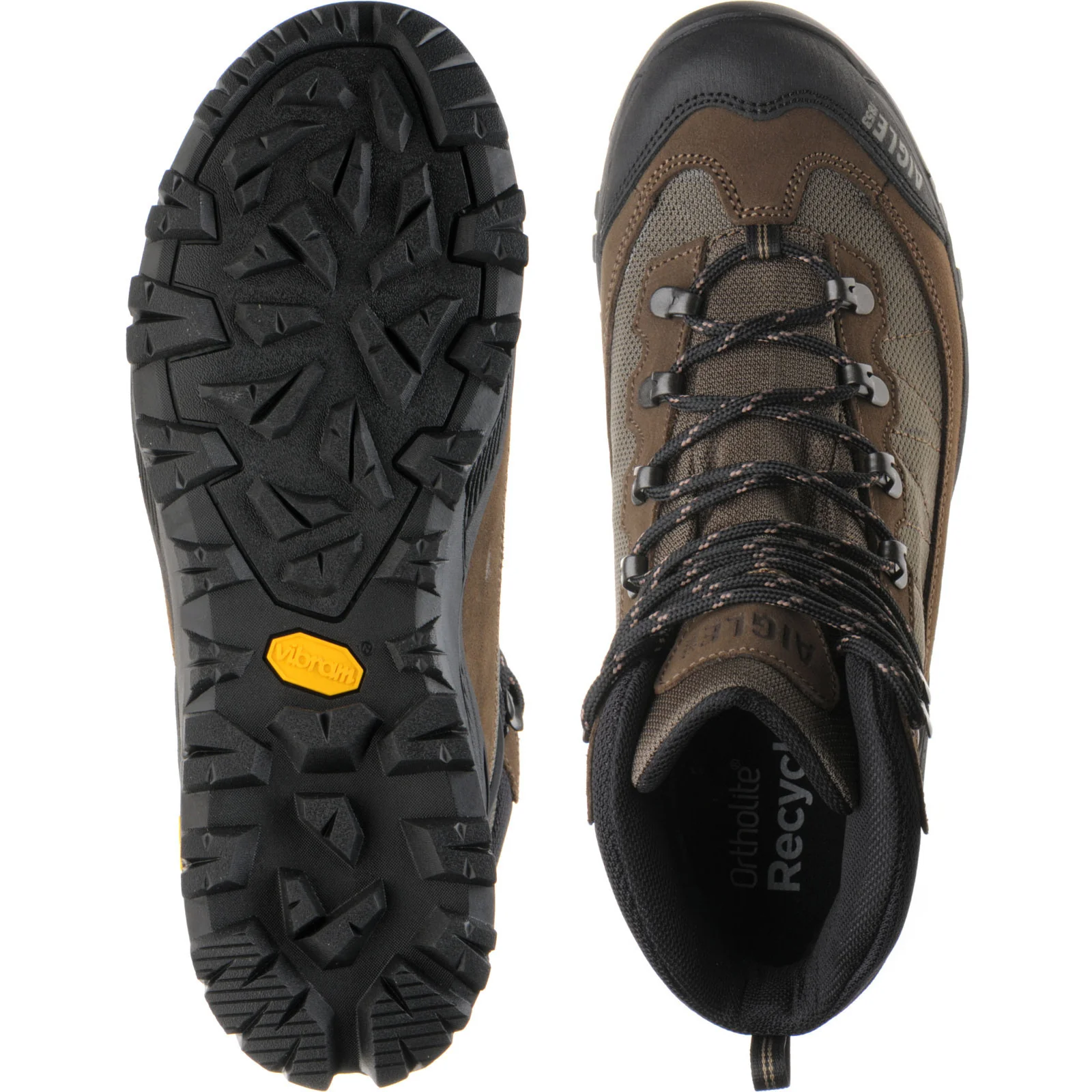 Aigle Sonricker GTX mens rubber-soled boots in taupe - Image 3