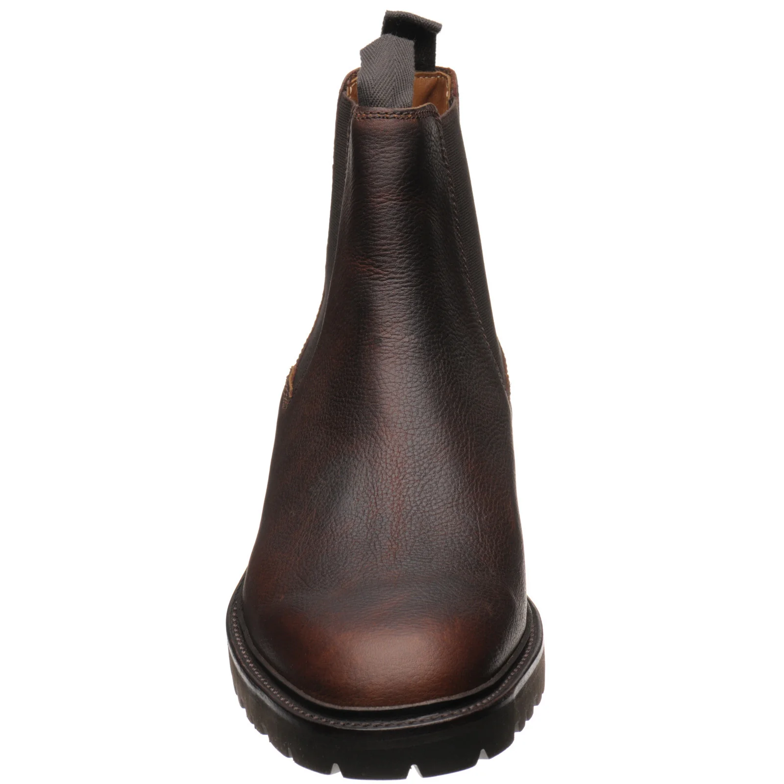 Barker Camborne mens rubber-soled Chelsea boots in brown grain - Image 2