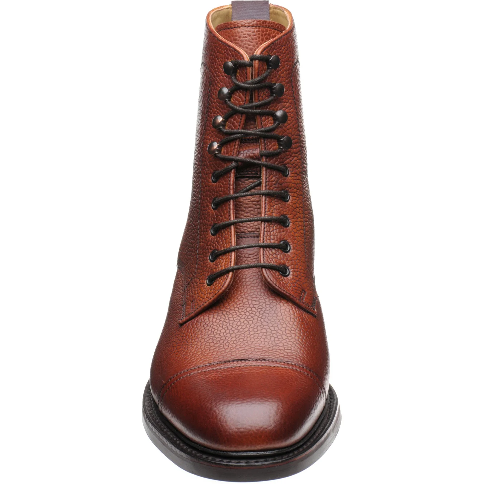 Barker Donegal mens rubber-soled boots in antique rosewood grain calf - Image 2