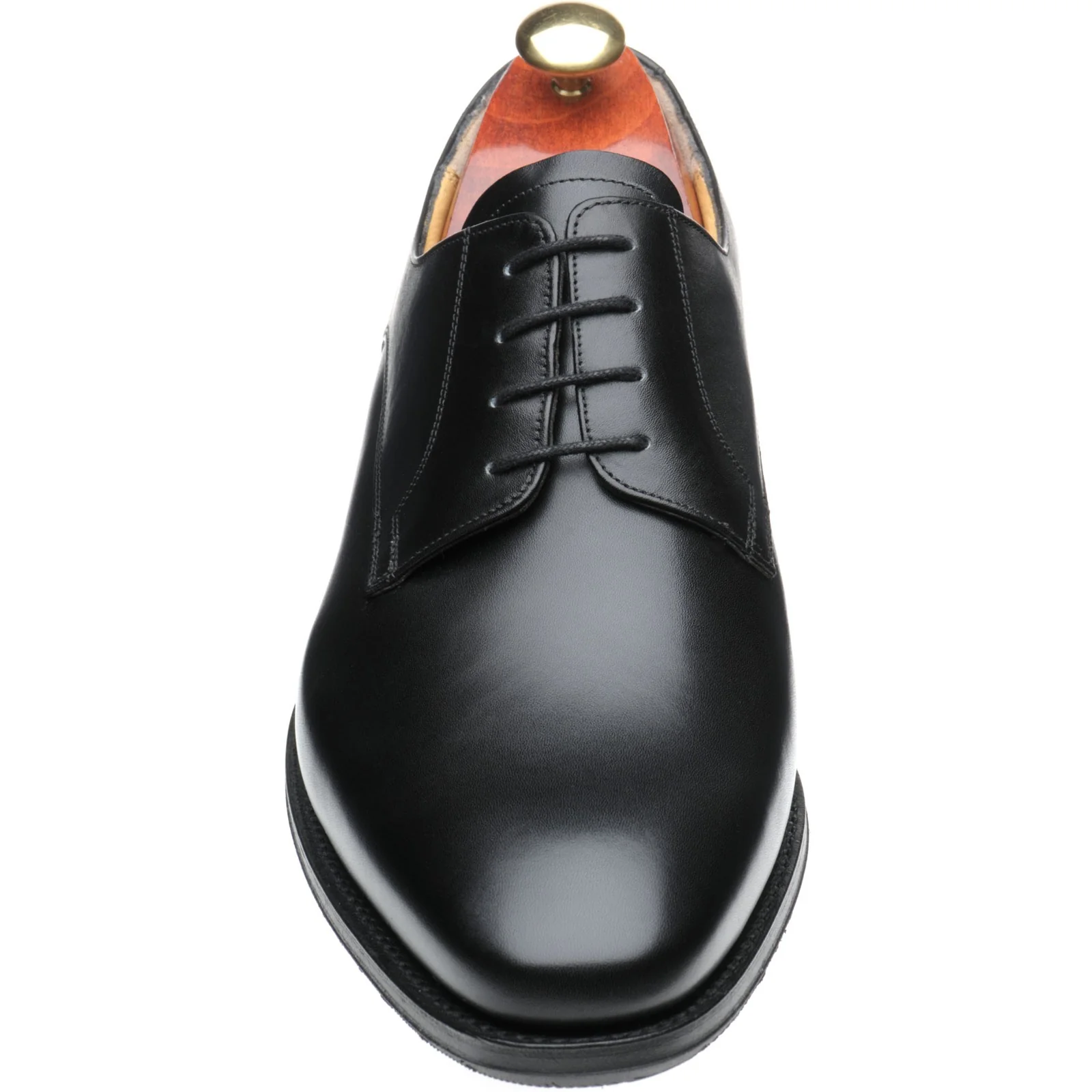 Barker Ellon mens hybrid-soled Derby shoes in black calf - Image 2