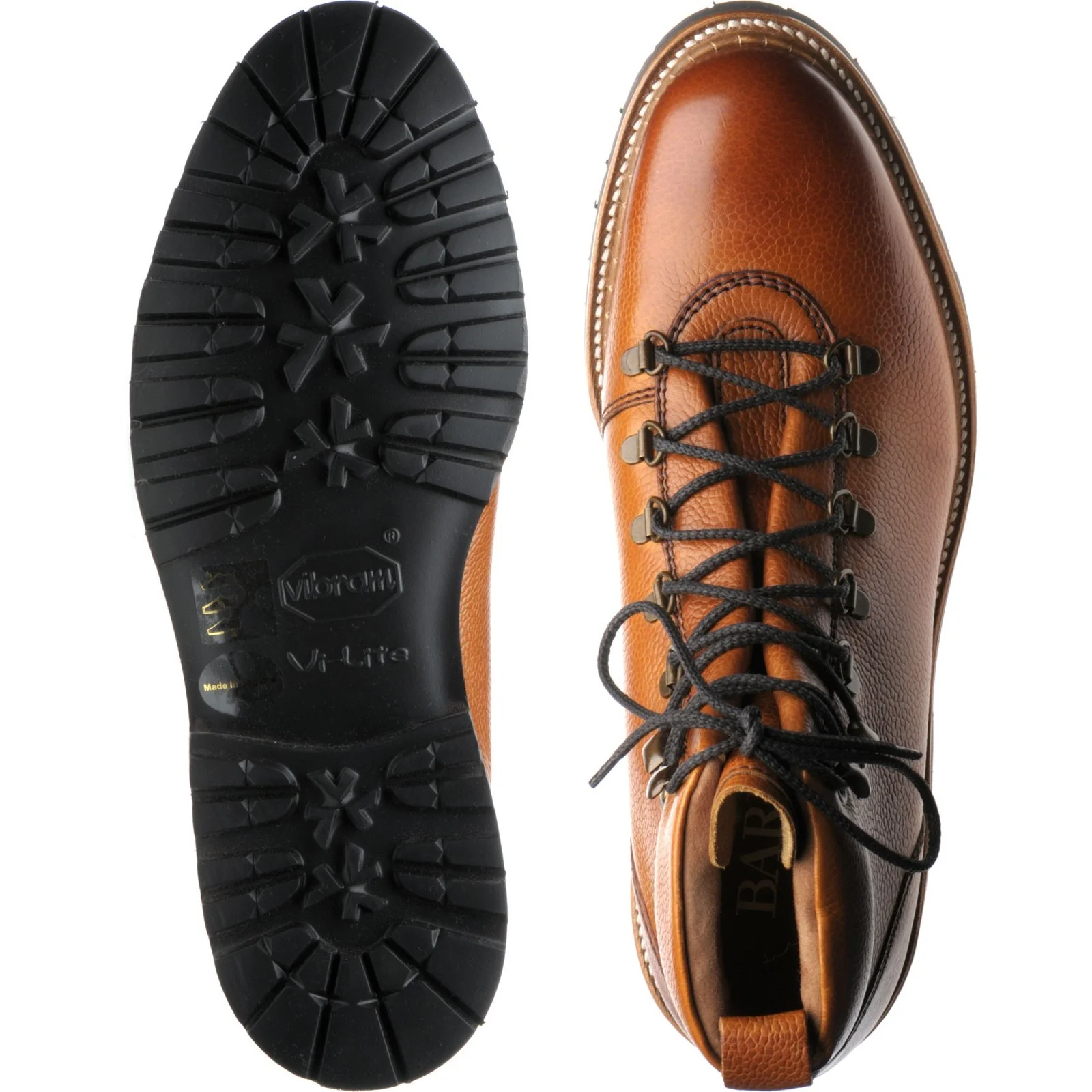Barker Glencoe mens rubber-soled boots in cedar grain - Image 3