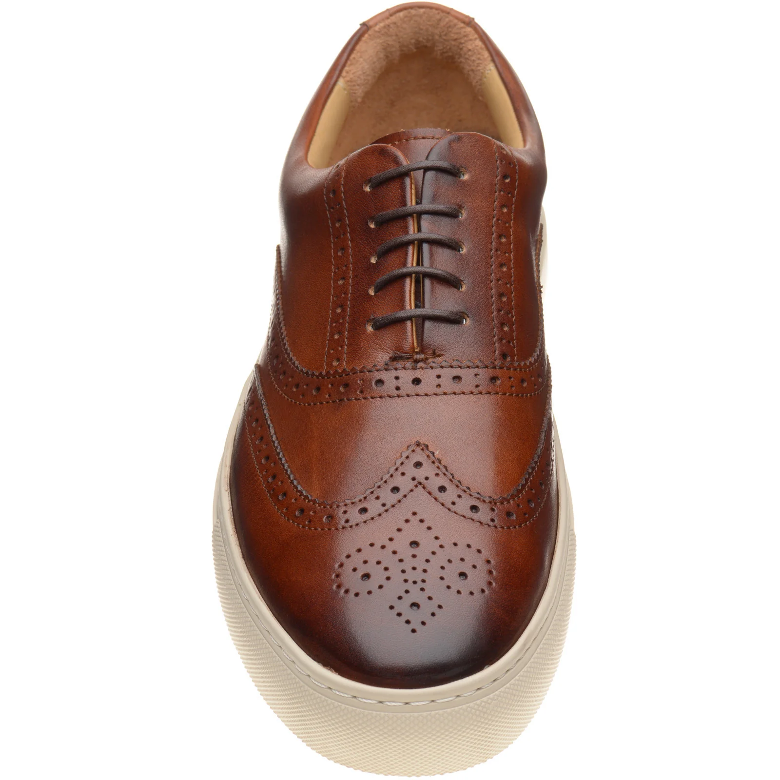 Barker Owen mens rubber-soled brogues in walnut calf - Image 2