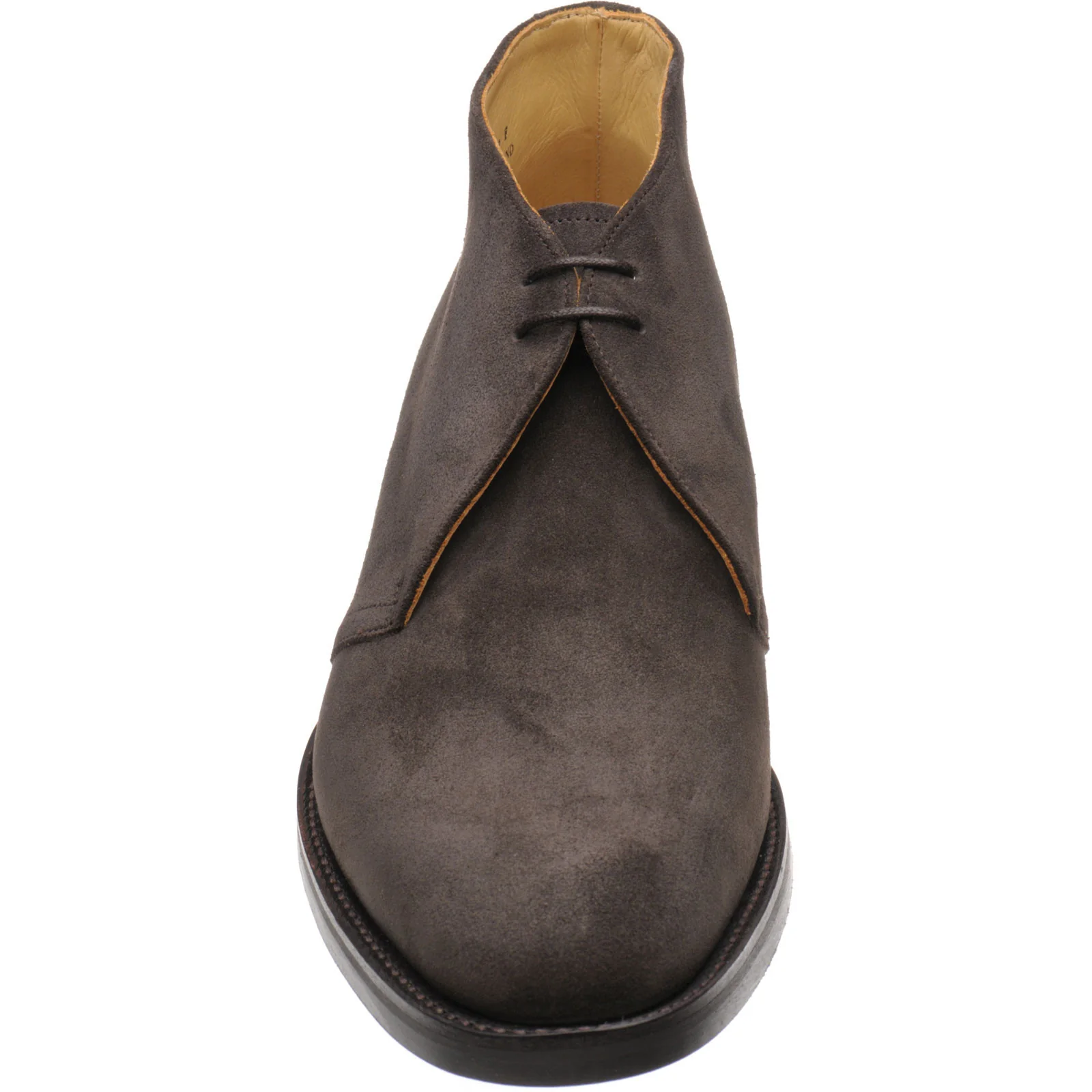 Barker Sandwell mens rubber-soled Chukka boots in dark brown suede - Image 2