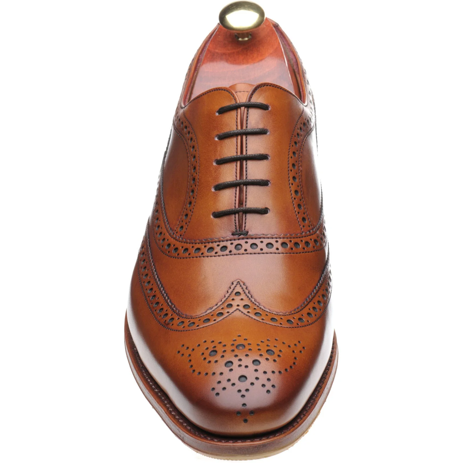 Barker Turing mens hybrid-soled brogues in antique rosewood - Image 2