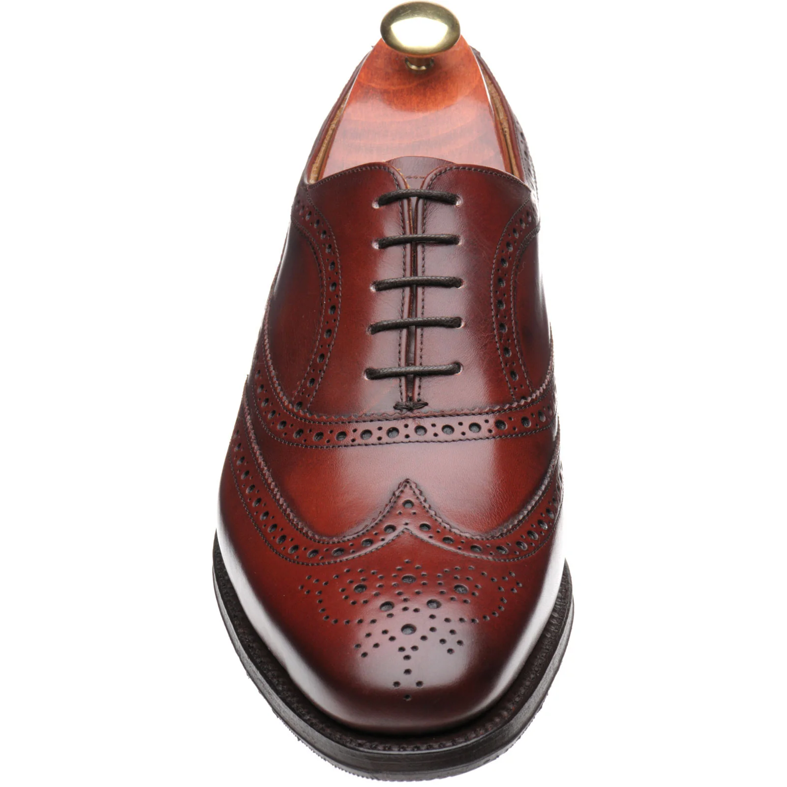 Barker Turing mens hybrid-soled brogues in cherry calf (second) - Image 2