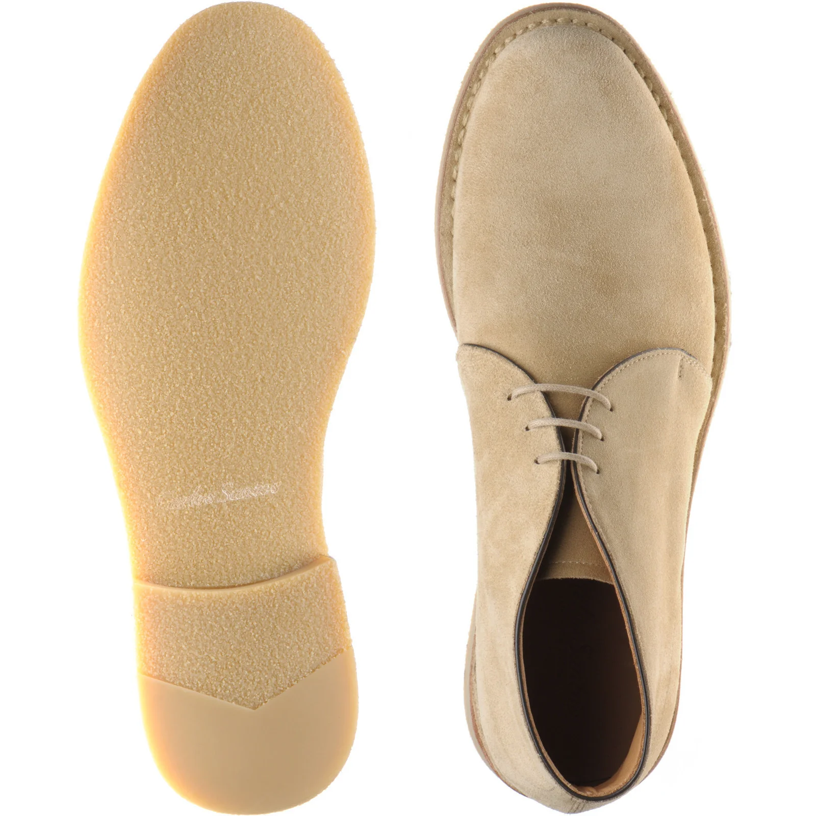 Carlos Santos 1502ID mens desert boots in desert suede - Image 3