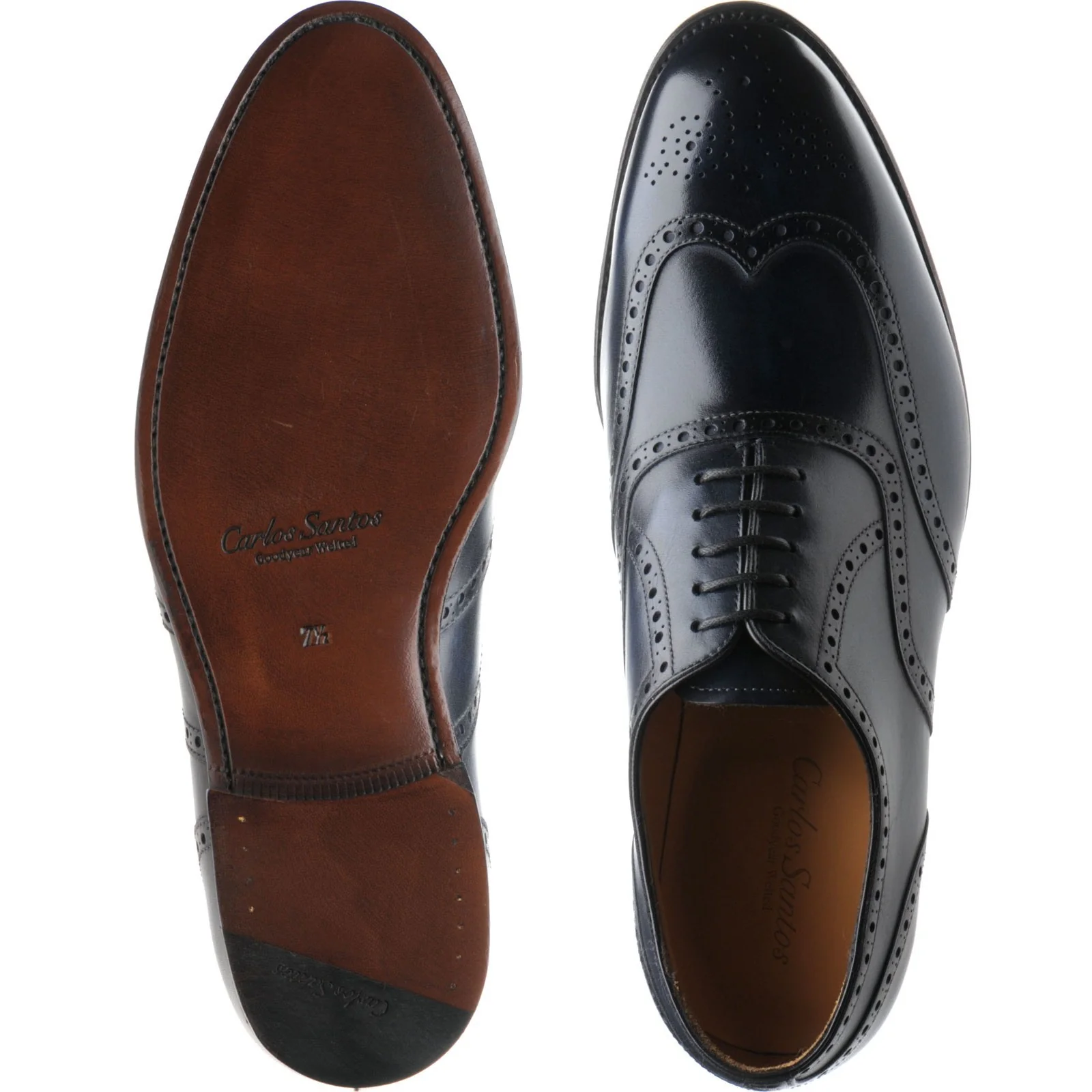 Carlos Santos 7273 mens brogues in norte - Image 3