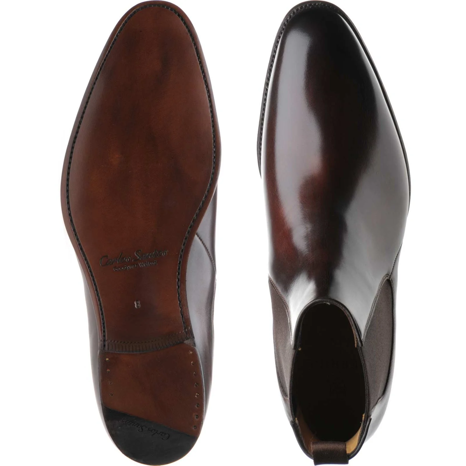 Carlos Santos 7902 mens Chelsea boots in guimaraes (second) - Image 3