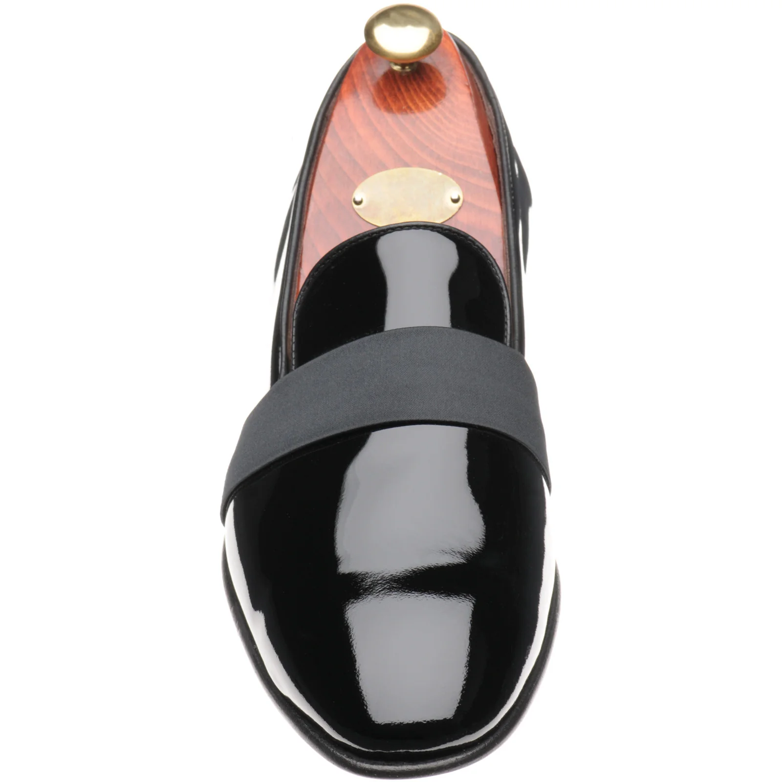 Carlos Santos 9110 mens loafers in black patent - Image 2