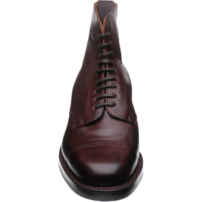 Cheaney Pennine II Rubber mens rubber-soled boots in burgundy grain - Image 2