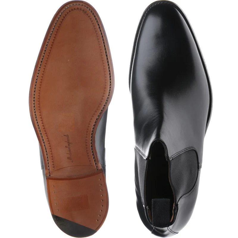 Cheaney Threadneedle mens Chelsea boots in black calf - Image 3