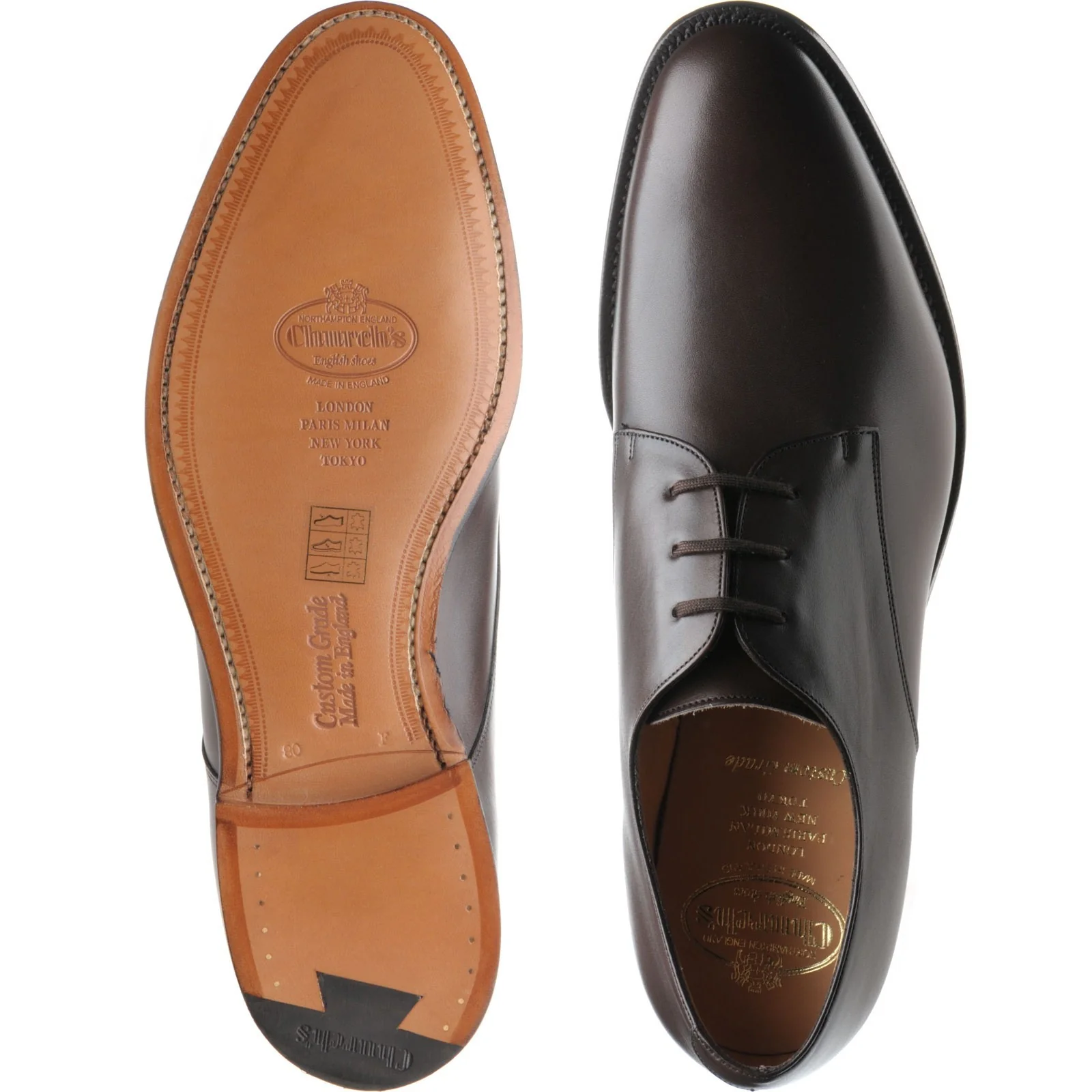 Church Oslo mens Derby shoes in ebony calf - Image 3