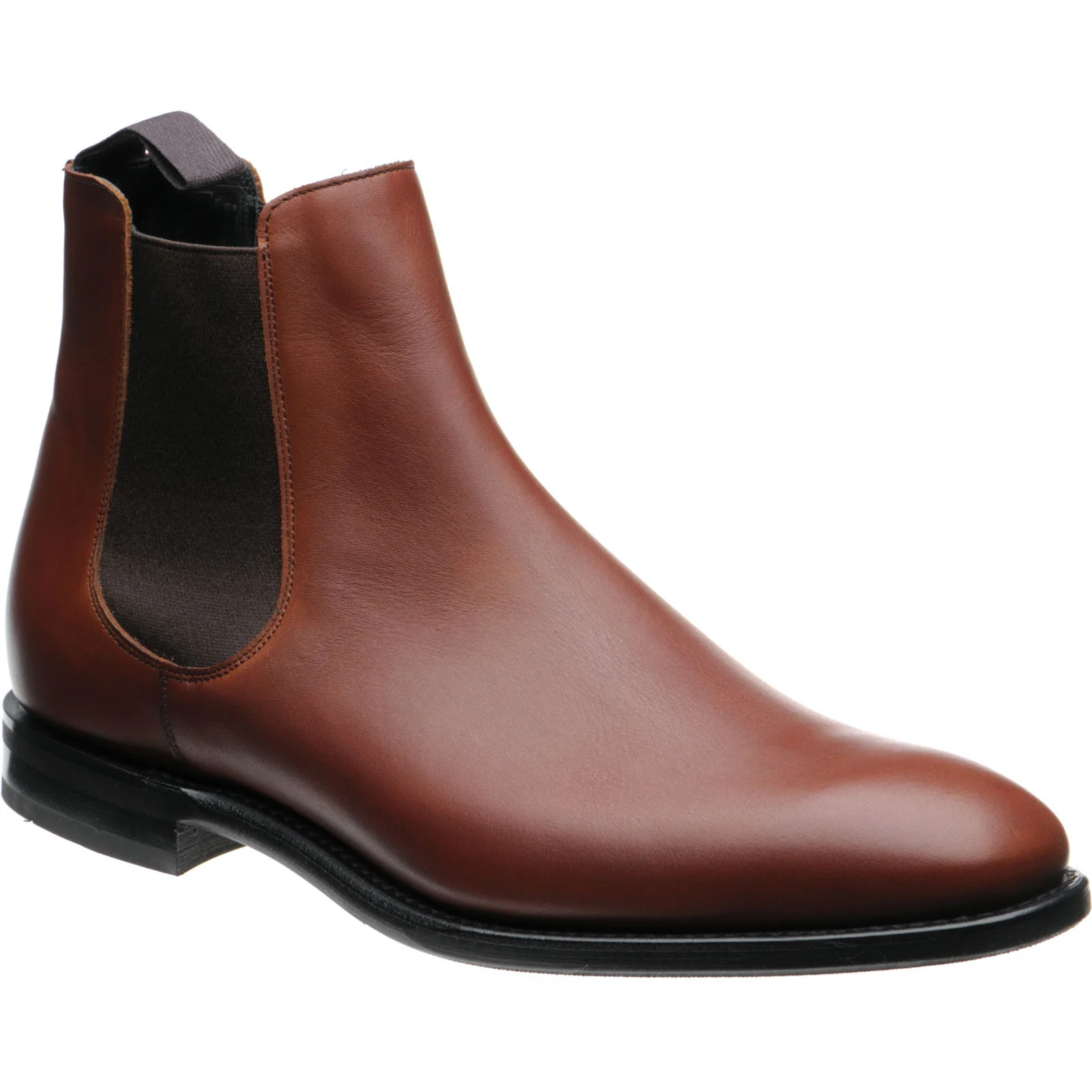 Church Prenton mens rubber-soled Chelsea boots in brandy calf