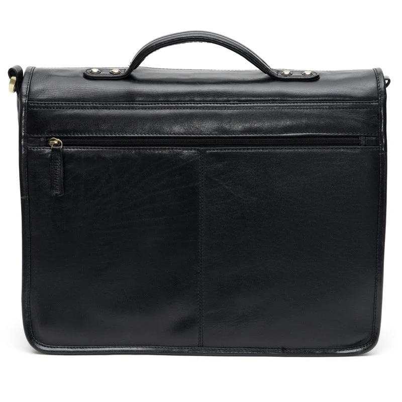 Herring Aldgate Briefcase in black calf - Image 5