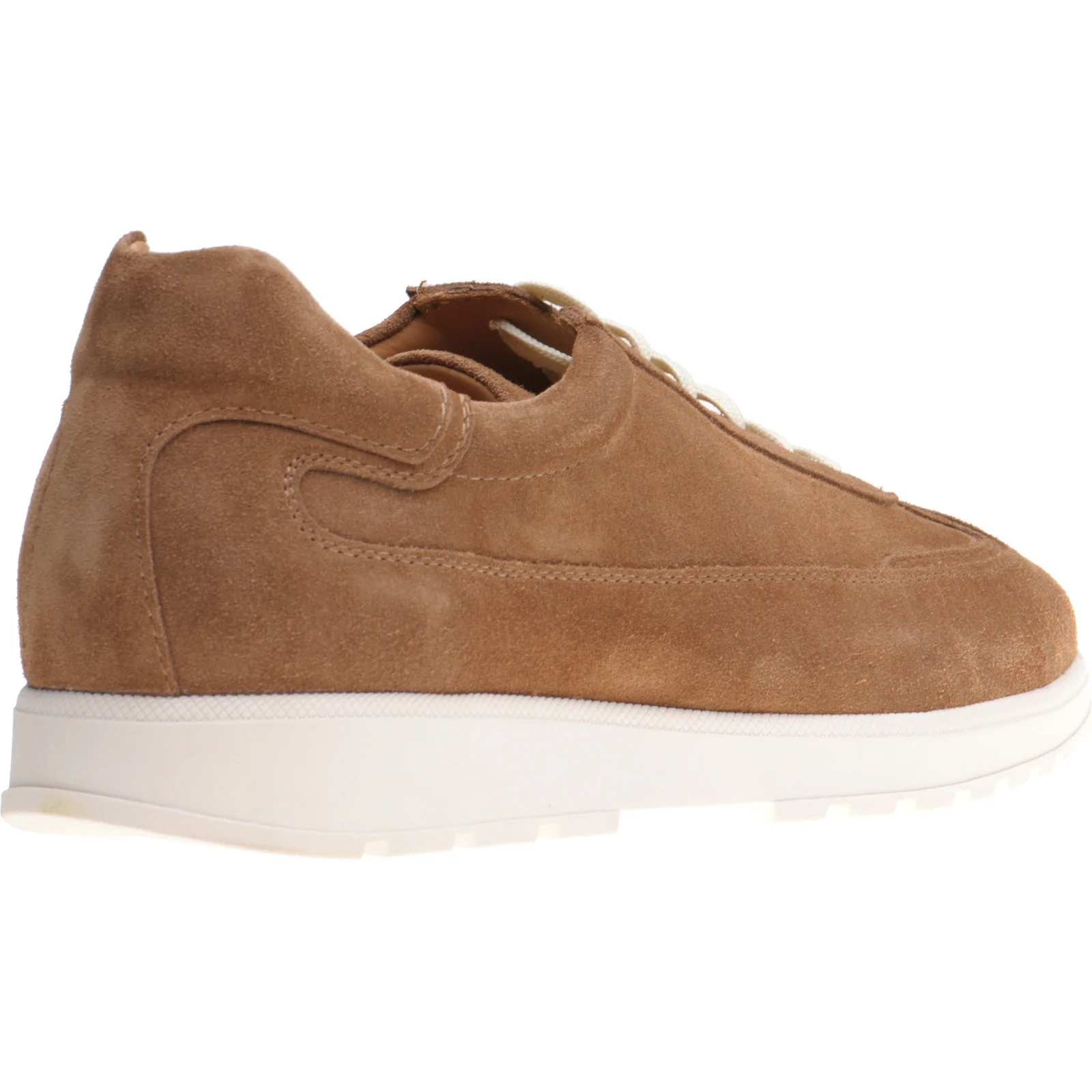 Herring Algarve mens rubber-soled trainers in brown suede - Image 4