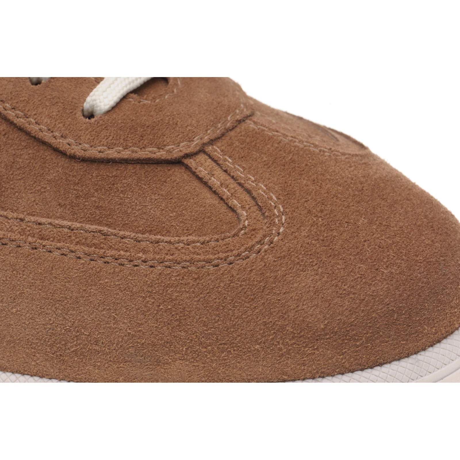 Herring Algarve mens rubber-soled trainers in brown suede - Image 5