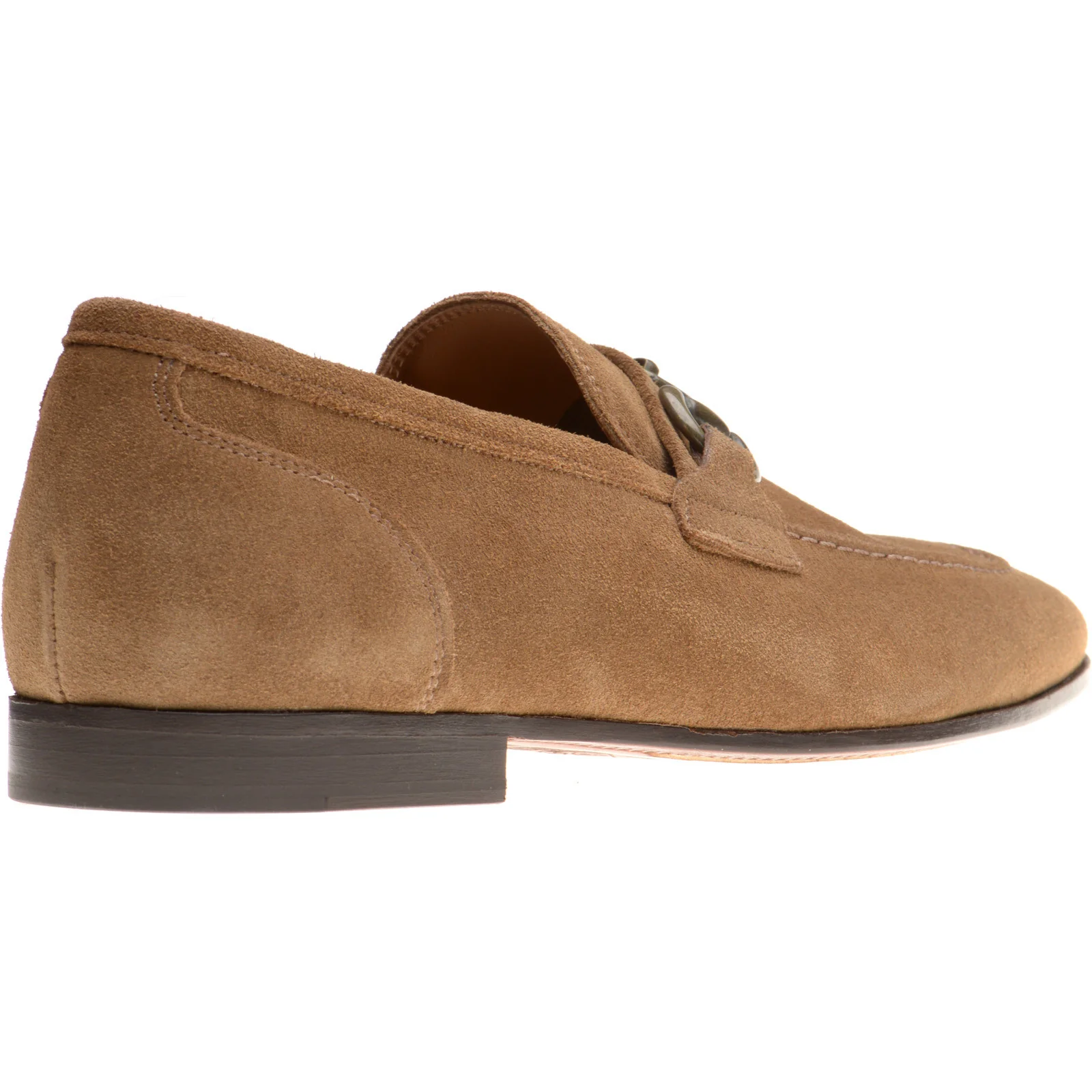 Herring Ancona mens hybrid-soled loafers in taupe suede - Image 4