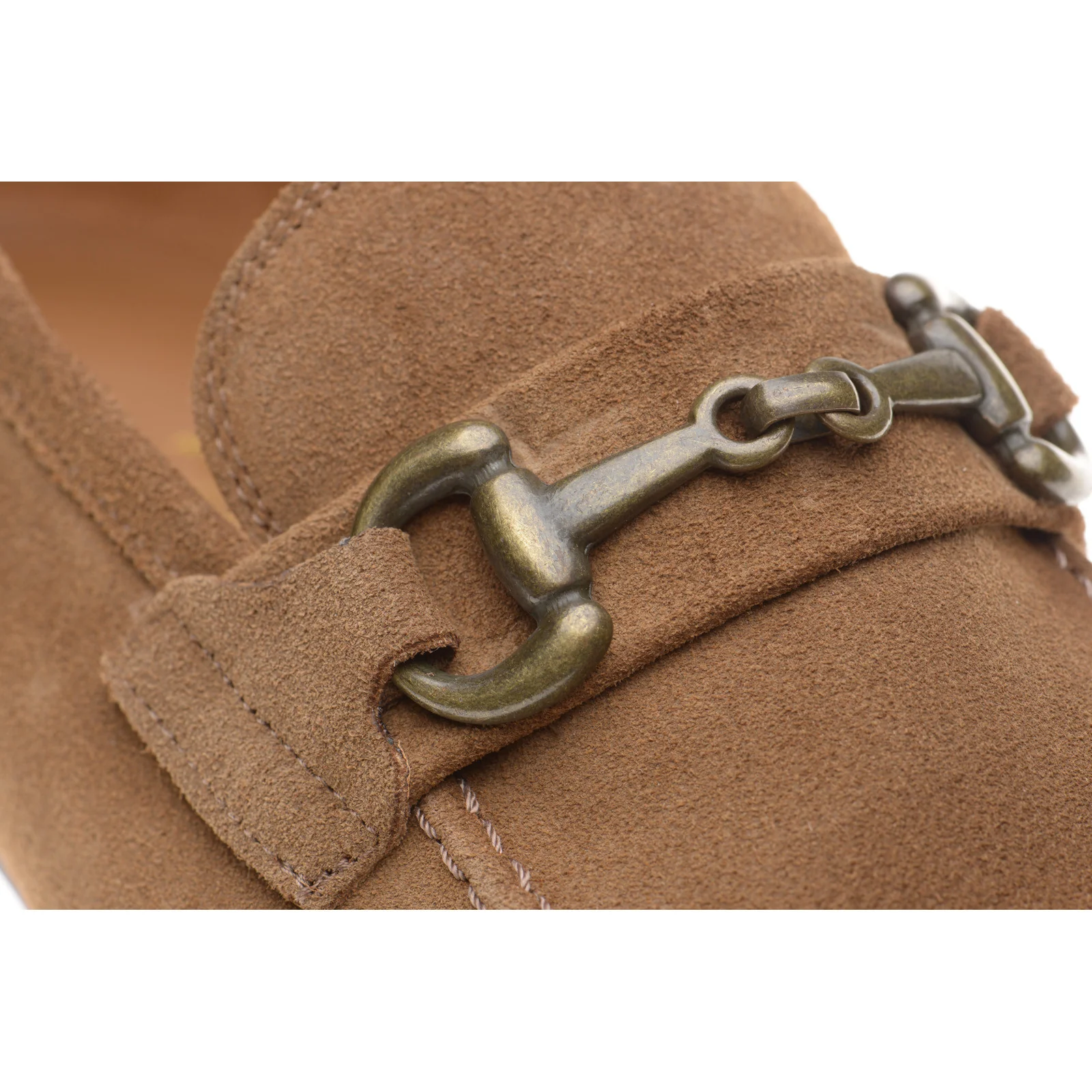 Herring Ancona mens hybrid-soled loafers in taupe suede - Image 5