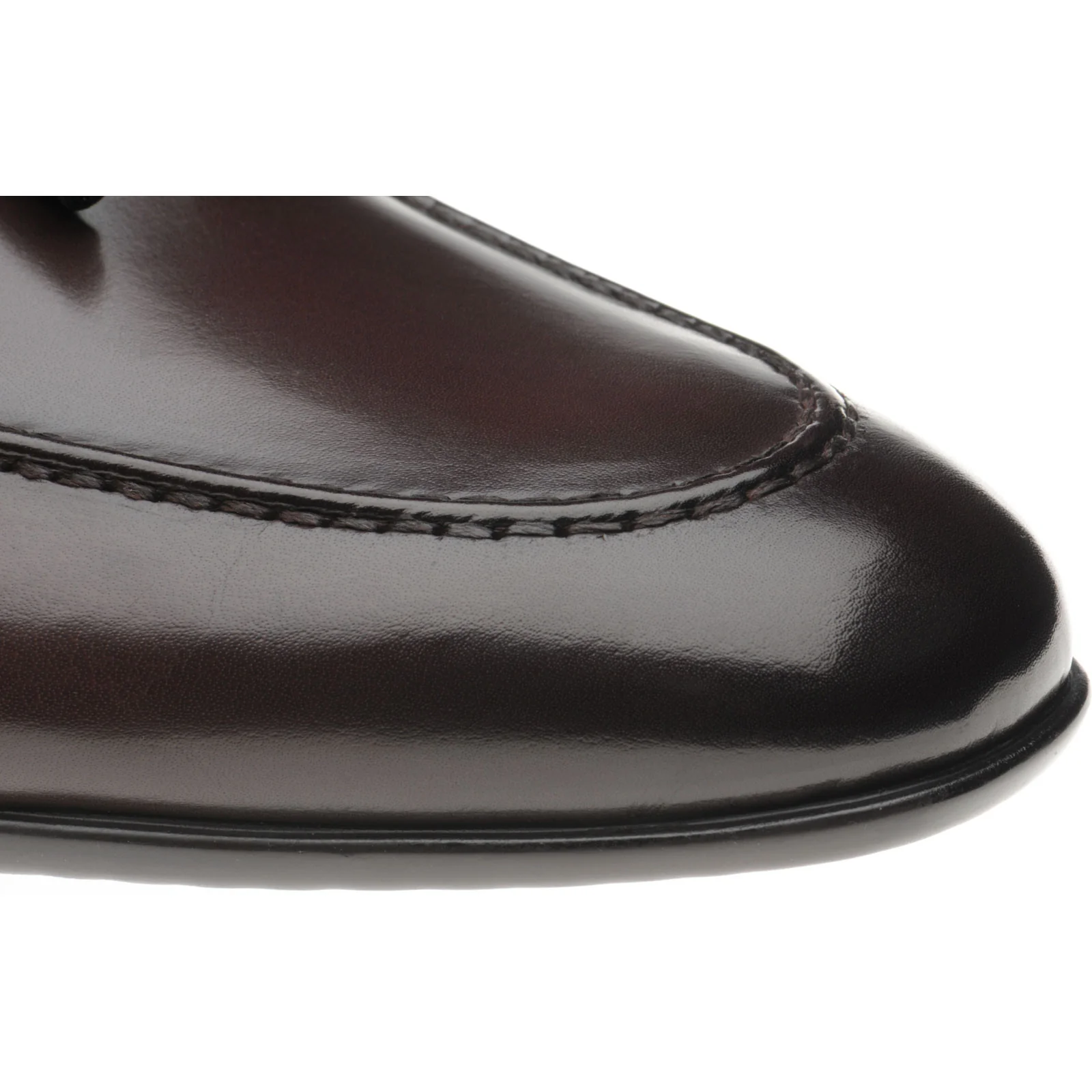 Herring Andalusia mens rubber-soled tasselled loafers in brown calf (second) - Image 5