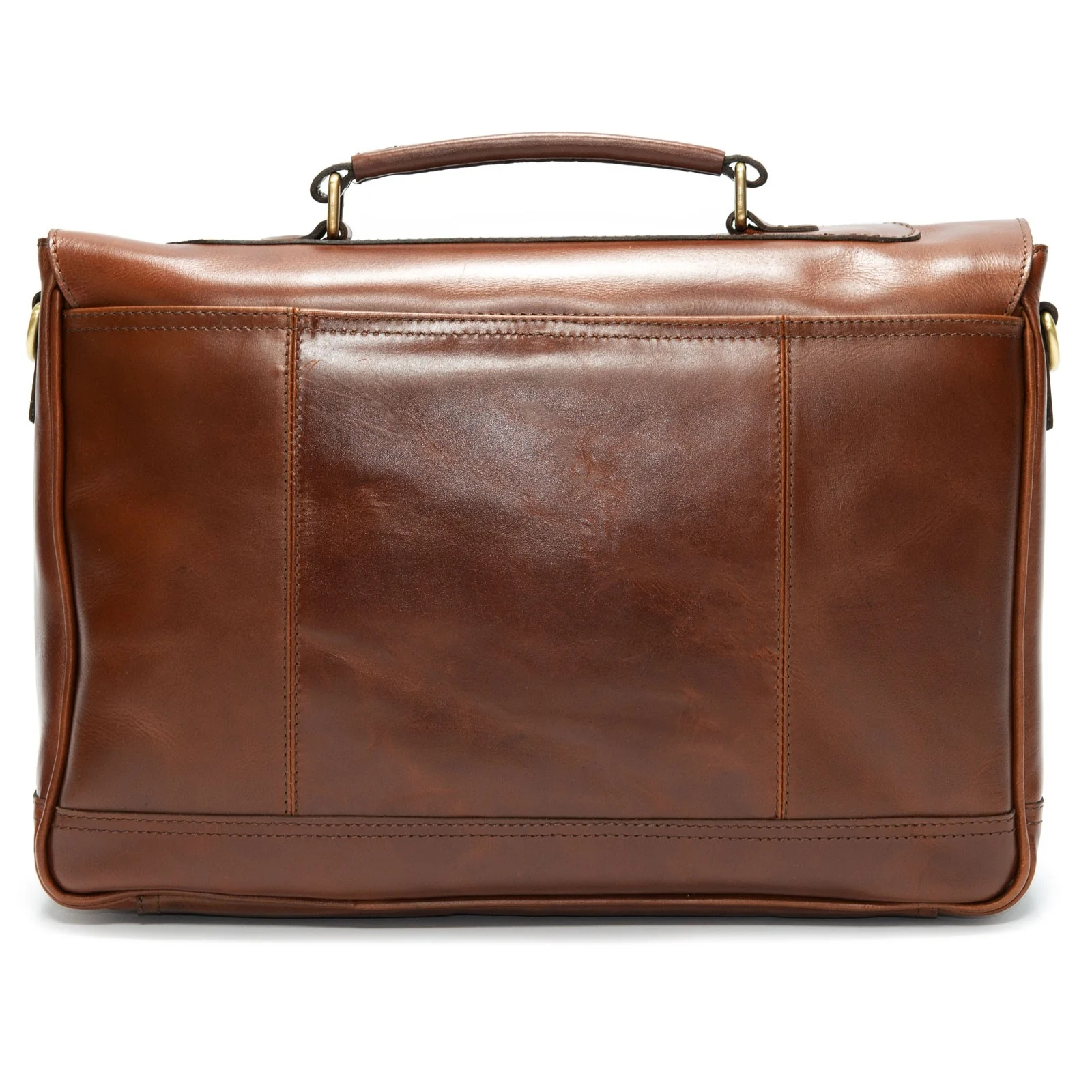Herring Archway Briefcase in brandy calf - Image 3