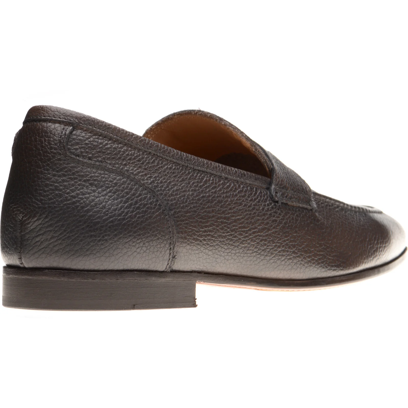 Herring Barbato mens hybrid-soled loafers in brown grain - Image 4