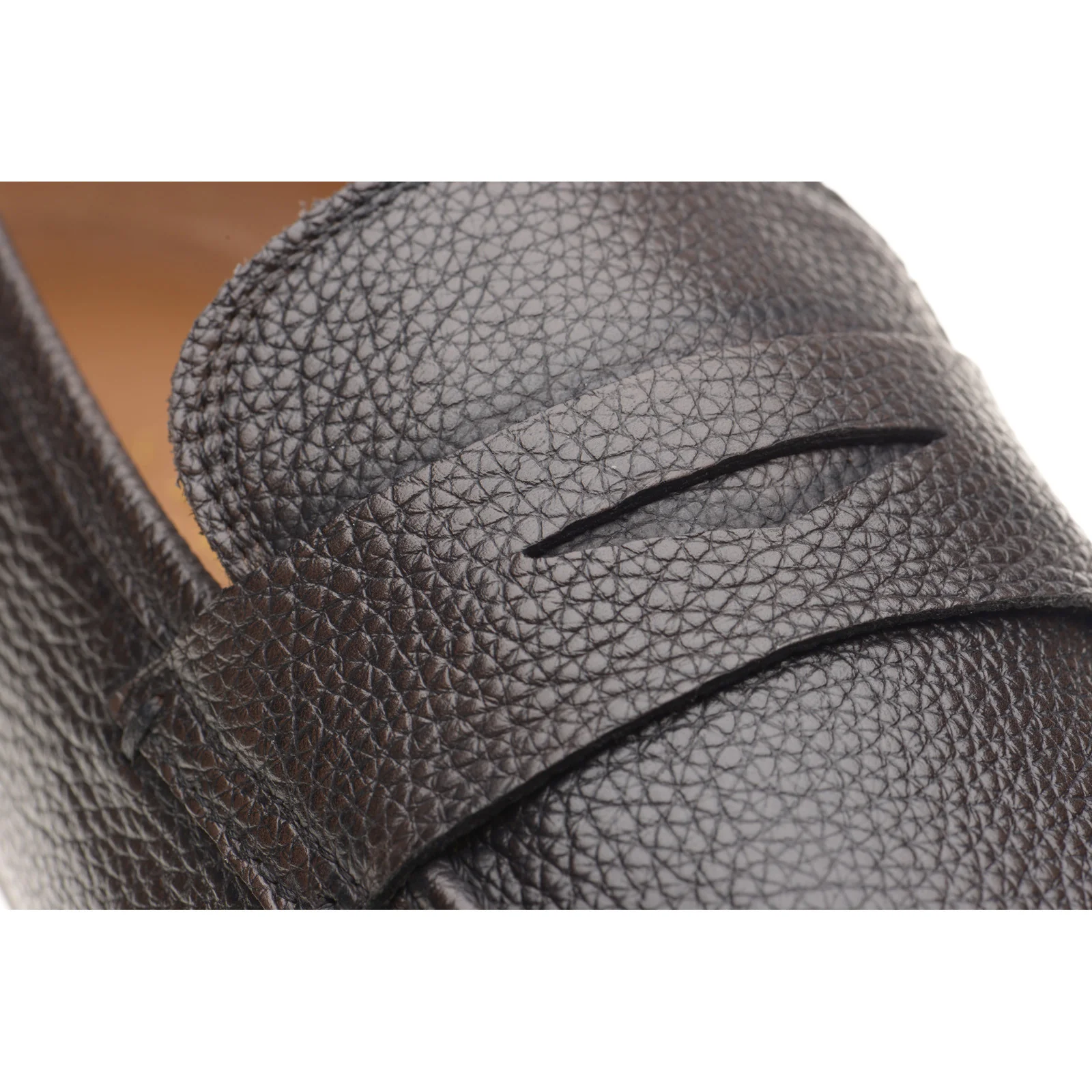 Herring Barbato mens hybrid-soled loafers in brown grain - Image 5