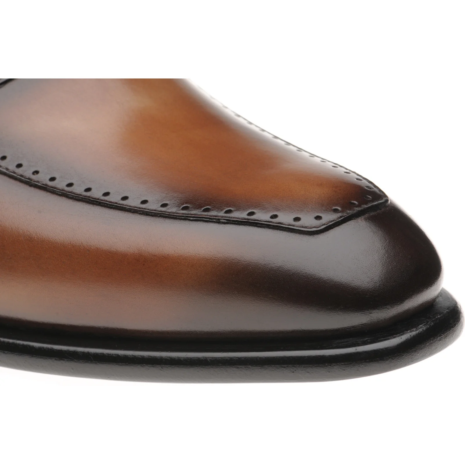 Herring Belmont mens loafers in chestnut calf - Image 5