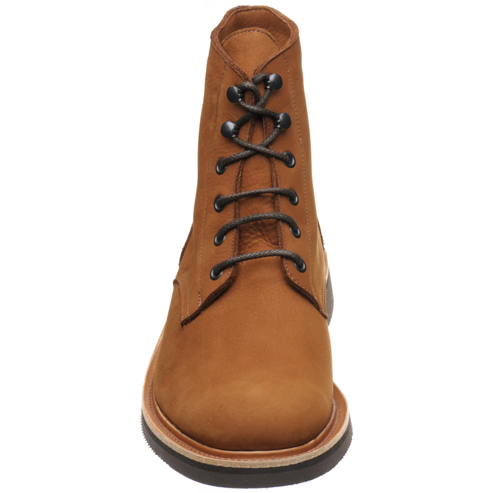 Herring Bernwood mens rubber-soled boots in whiskey hydro nubuck - Image 2