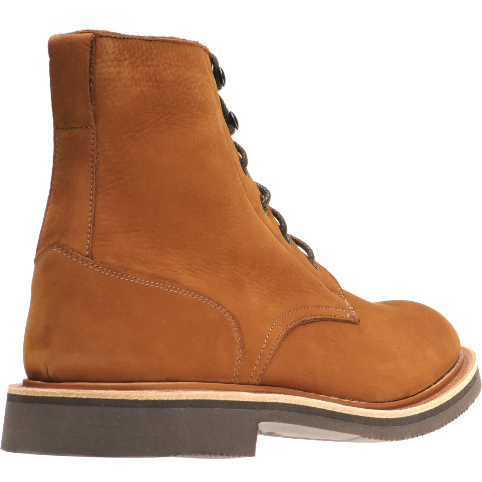 Herring Bernwood mens rubber-soled boots in whiskey hydro nubuck - Image 4
