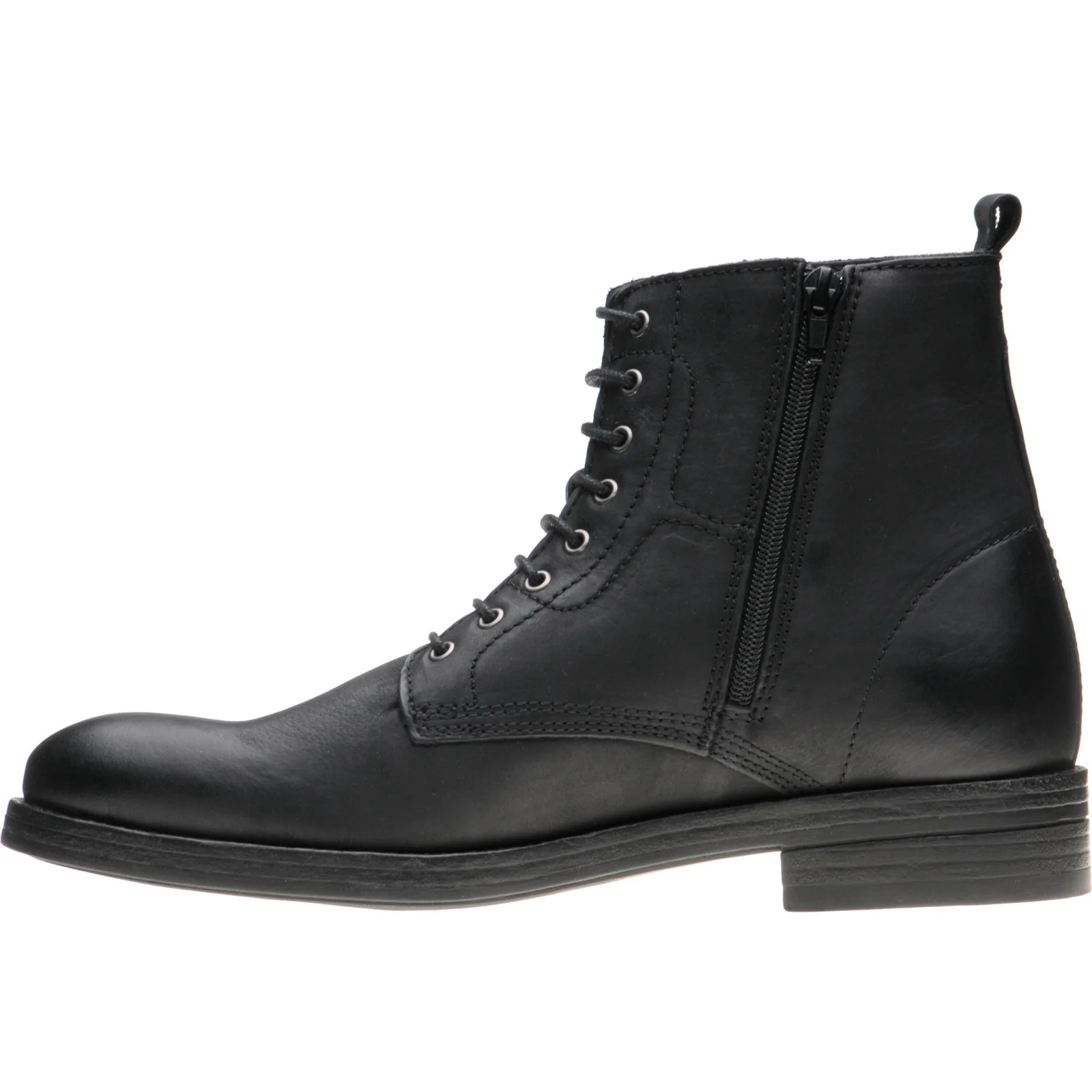 Herring Bridges mens rubber-soled boots in black waxy calf (second) - Image 5