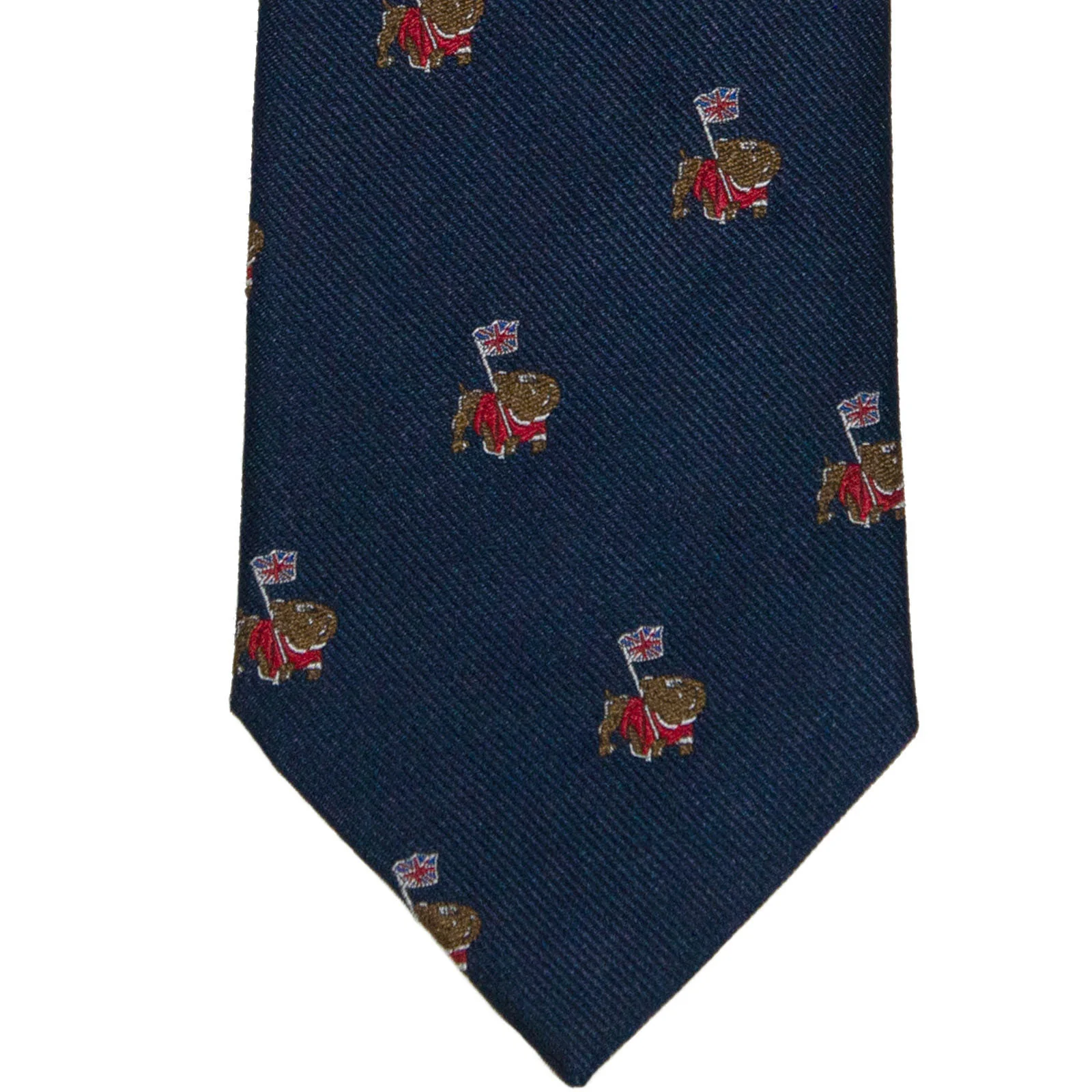 Herring British Bulldog Tie in navy