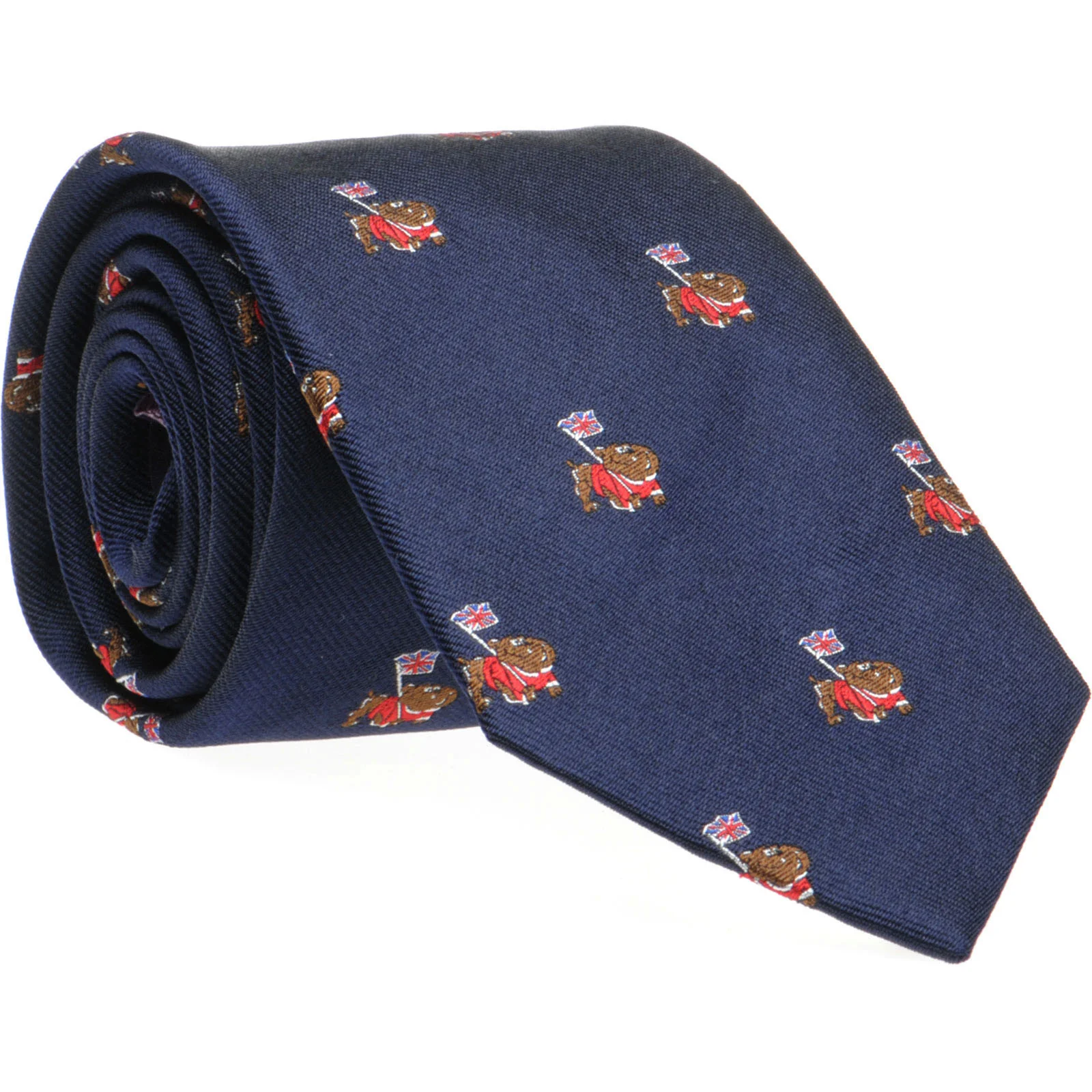 Herring British Bulldog Tie in navy - Image 2