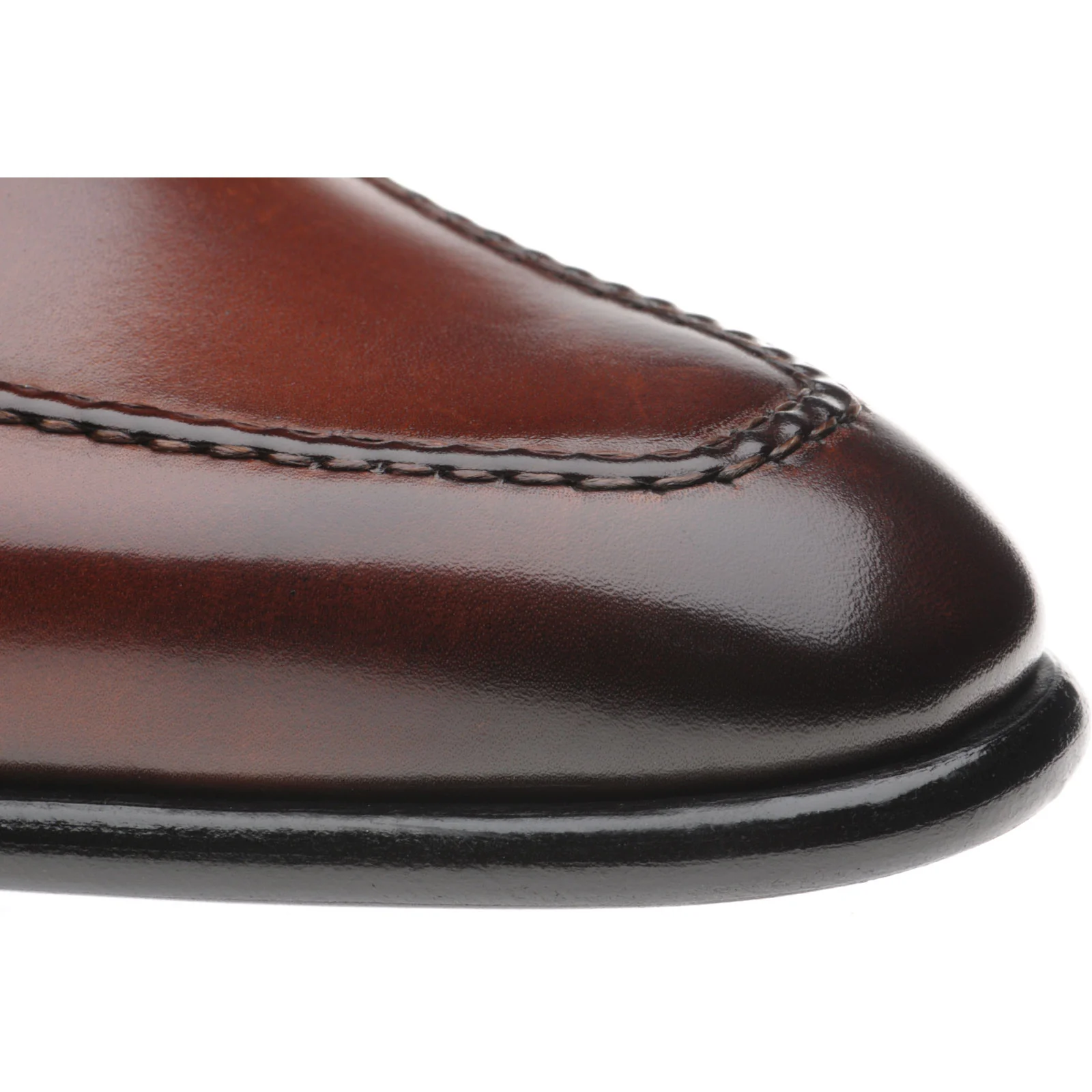 Herring Cadogan mens loafers in rosewood calf - Image 5