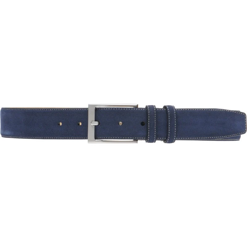 Herring Caserta Belt in blue suede - Image 5