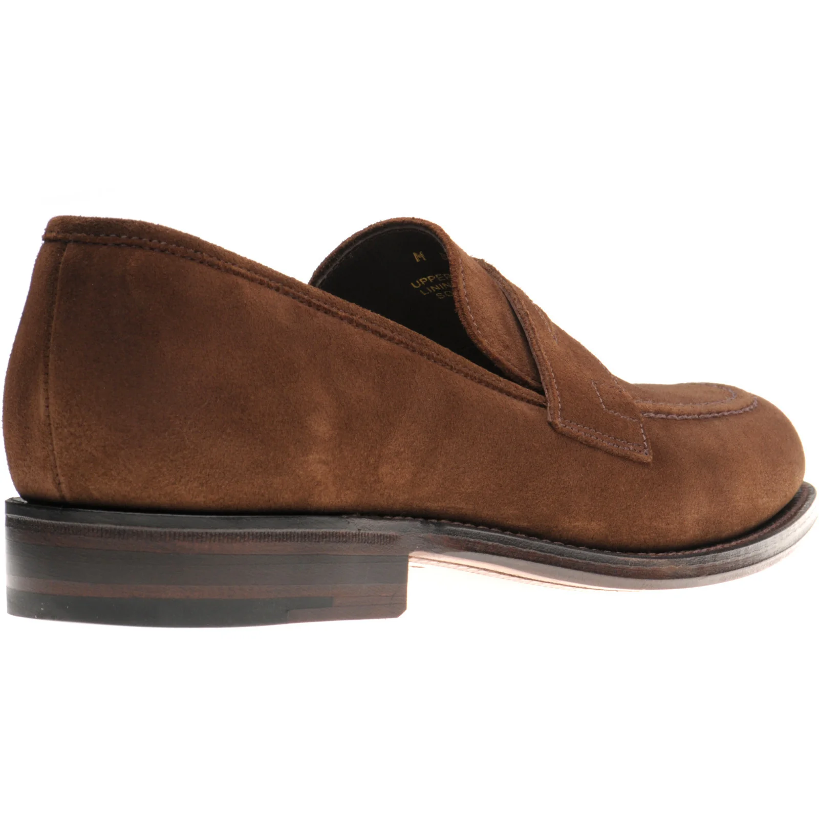 Herring Charlton mens loafers in brown suede - Image 4
