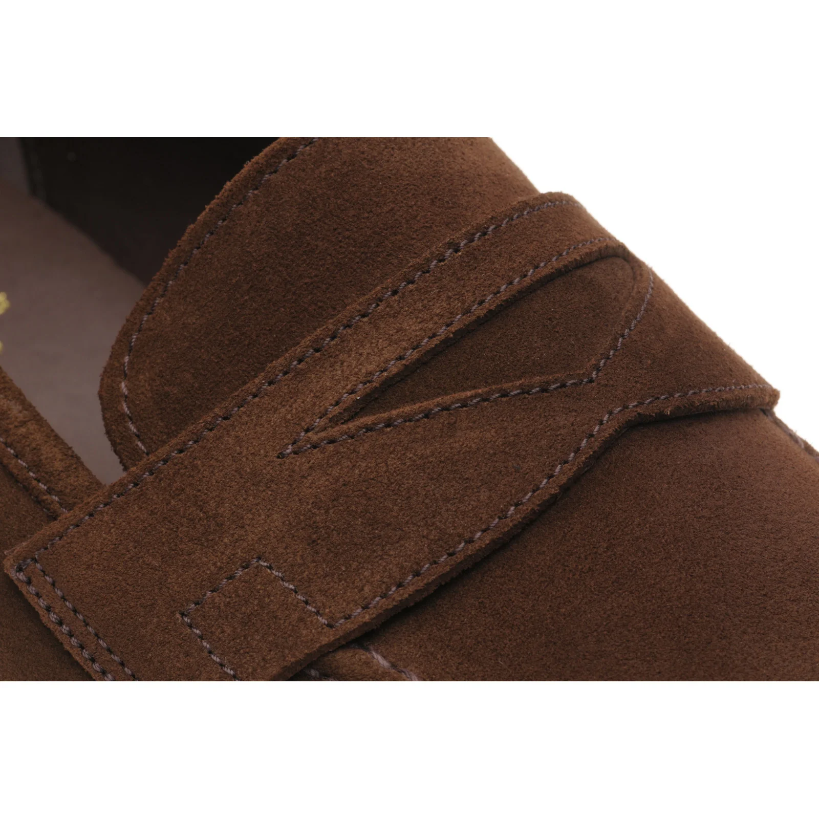 Herring Charlton mens loafers in brown suede - Image 5