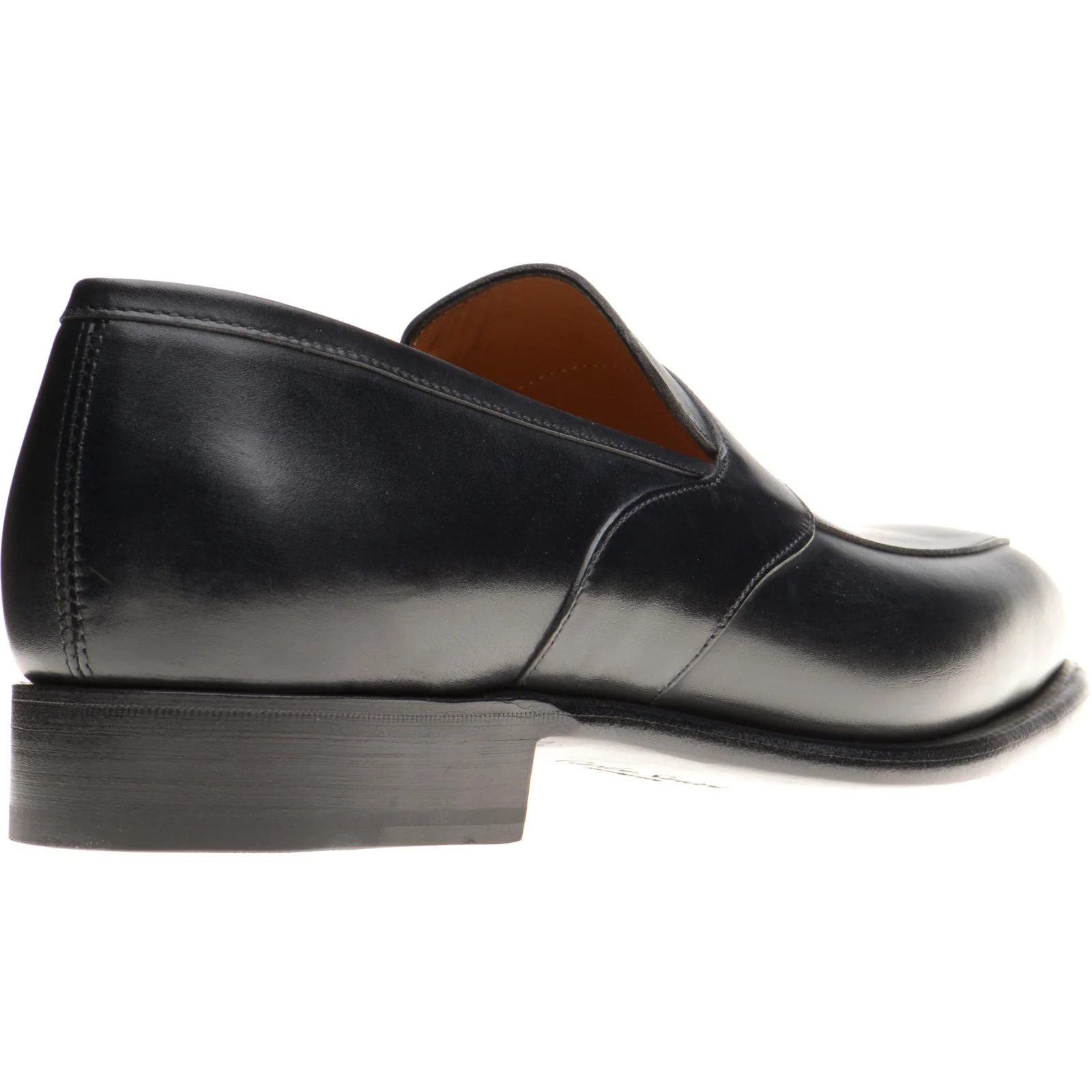 Herring Cleveland mens loafers in black calf - Image 4