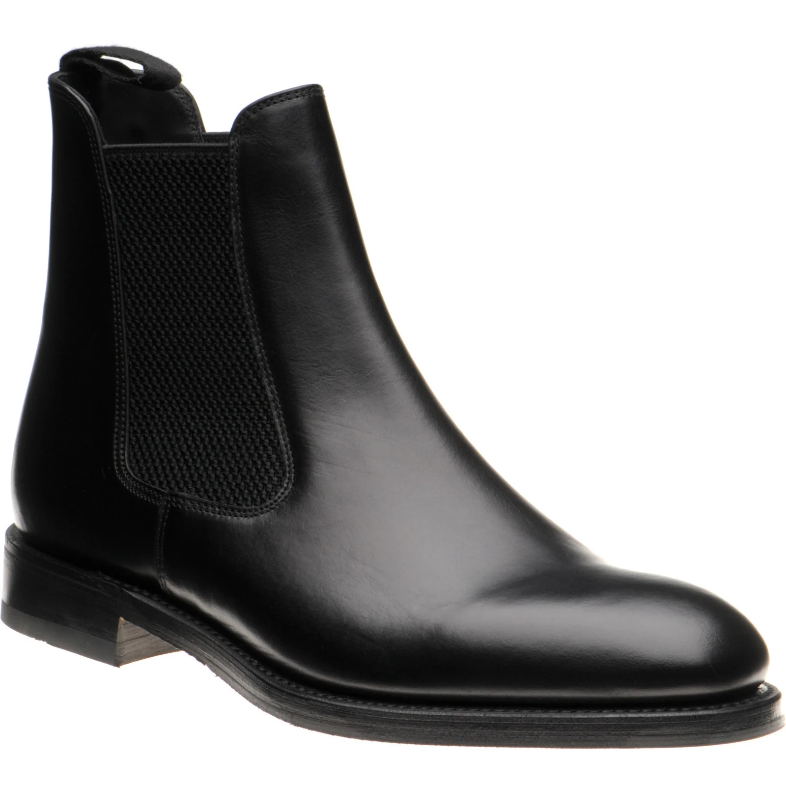Herring Coltham mens hybrid-soled Chelsea boots in black calf (second)