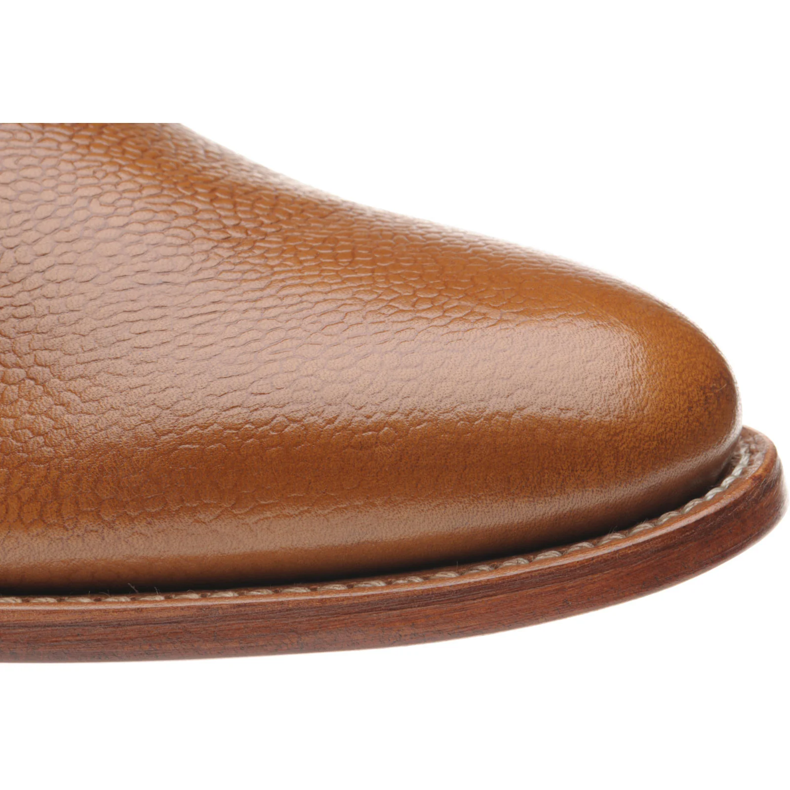 Herring Cosdon mens Chukka boots in tan grain - Image 5
