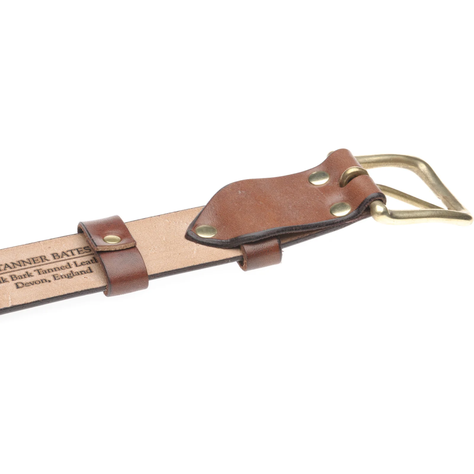 Herring Dartington Belt in brown oak bark - Image 4