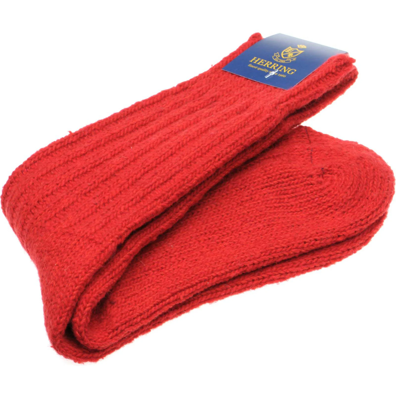 Herring Donegal Ladies Wool Sock in red