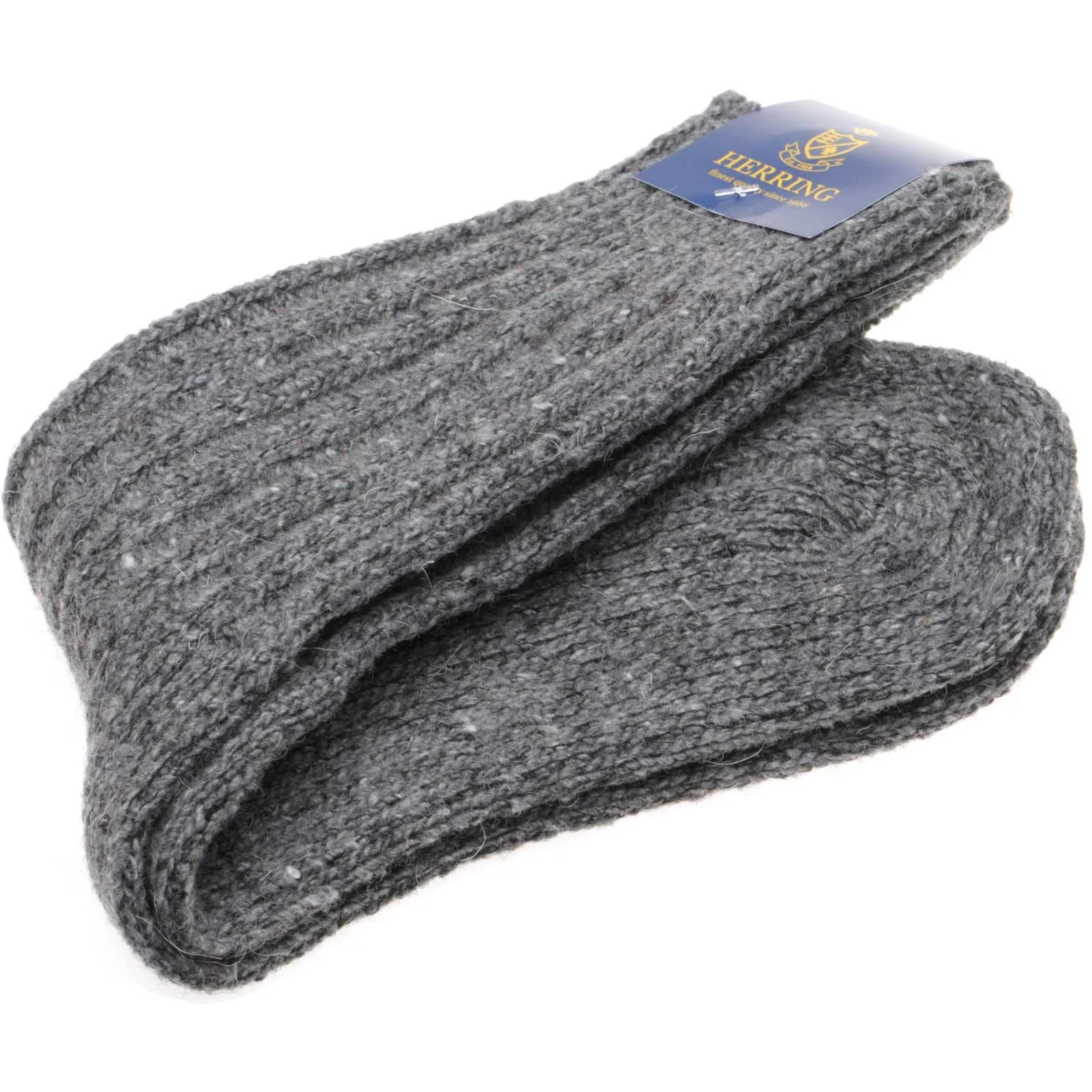 Herring Donegal Wool Sock in grey