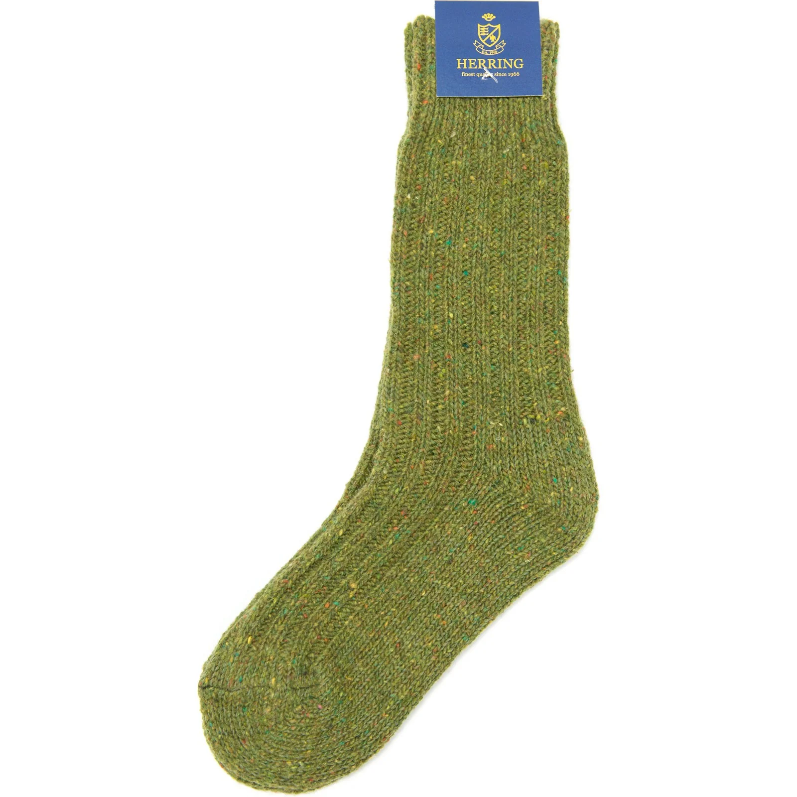 Herring Donegal Wool Sock in moss - Image 2