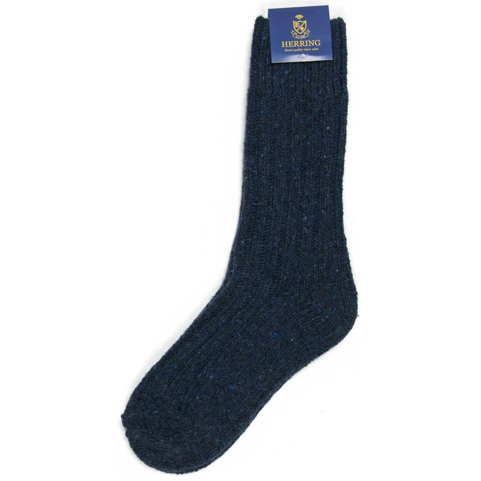 Herring Donegal Wool Sock in navy - Image 2