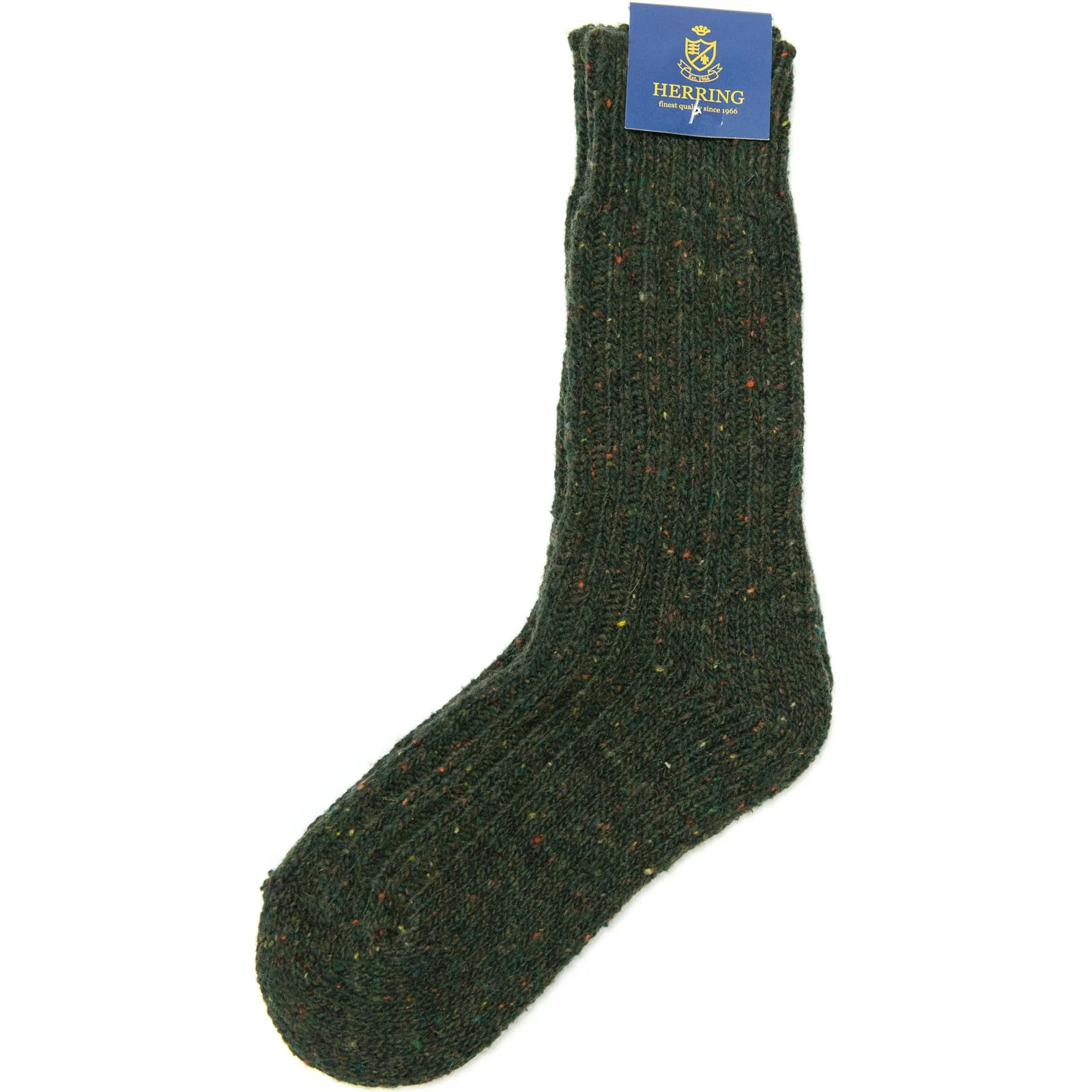 Herring Donegal Wool Sock in seaweed - Image 2