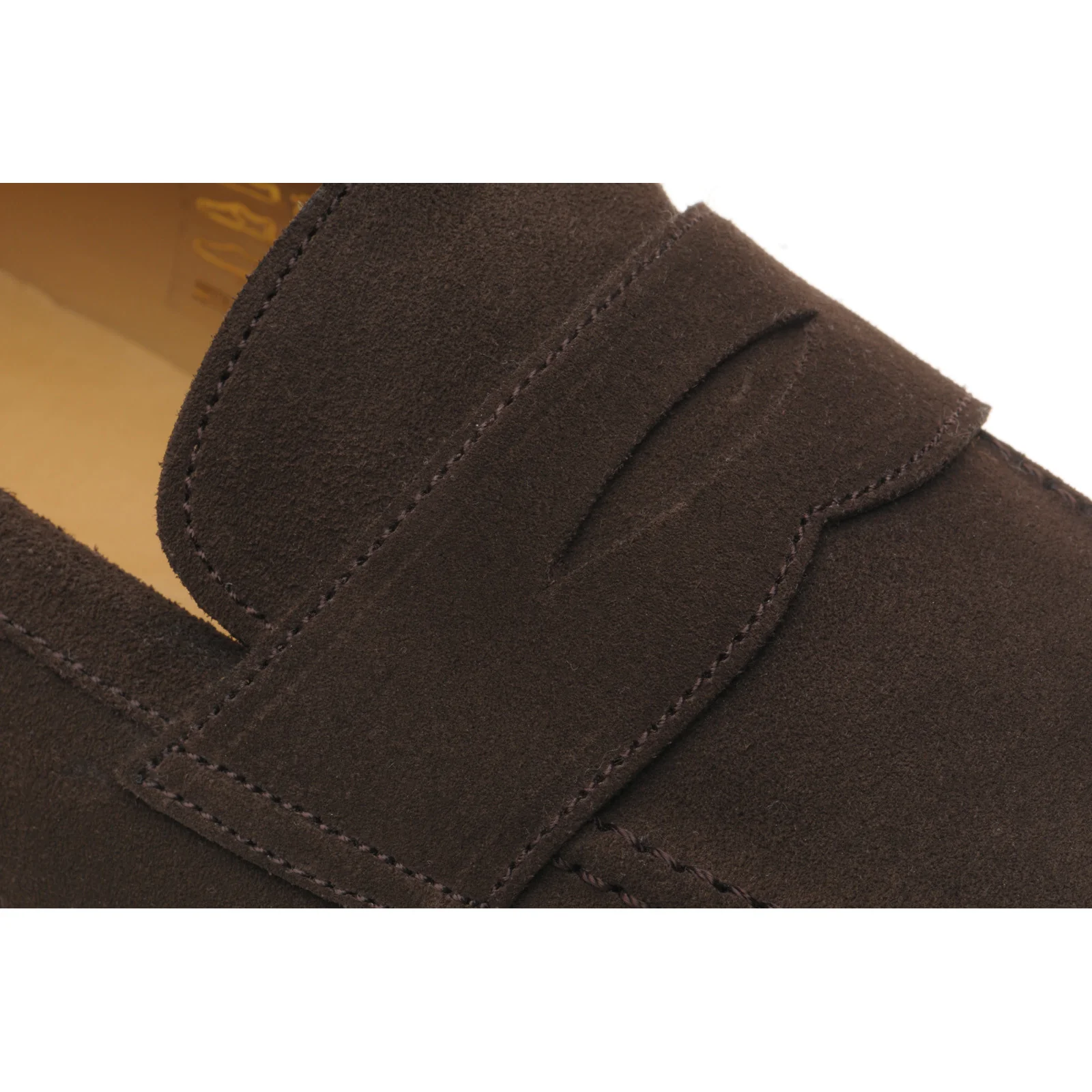 Herring Dunham II Rubber mens rubber-soled loafers in brown suede - Image 5