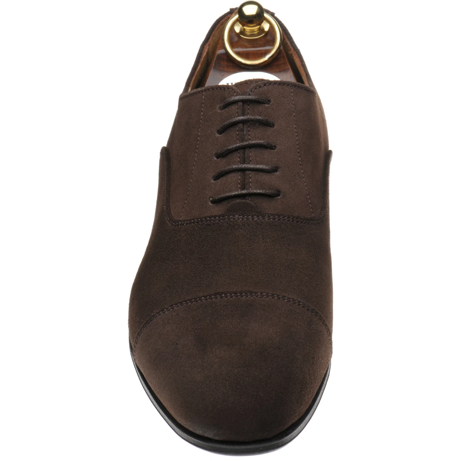 Herring Euston mens Oxfords in dark brown suede - Image 2