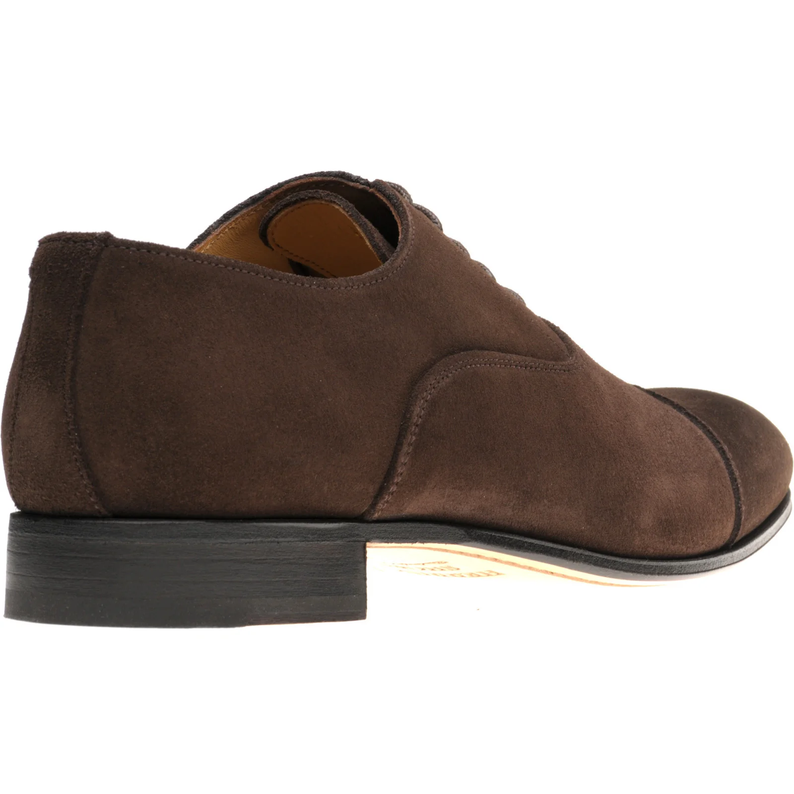 Herring Euston mens Oxfords in dark brown suede - Image 4