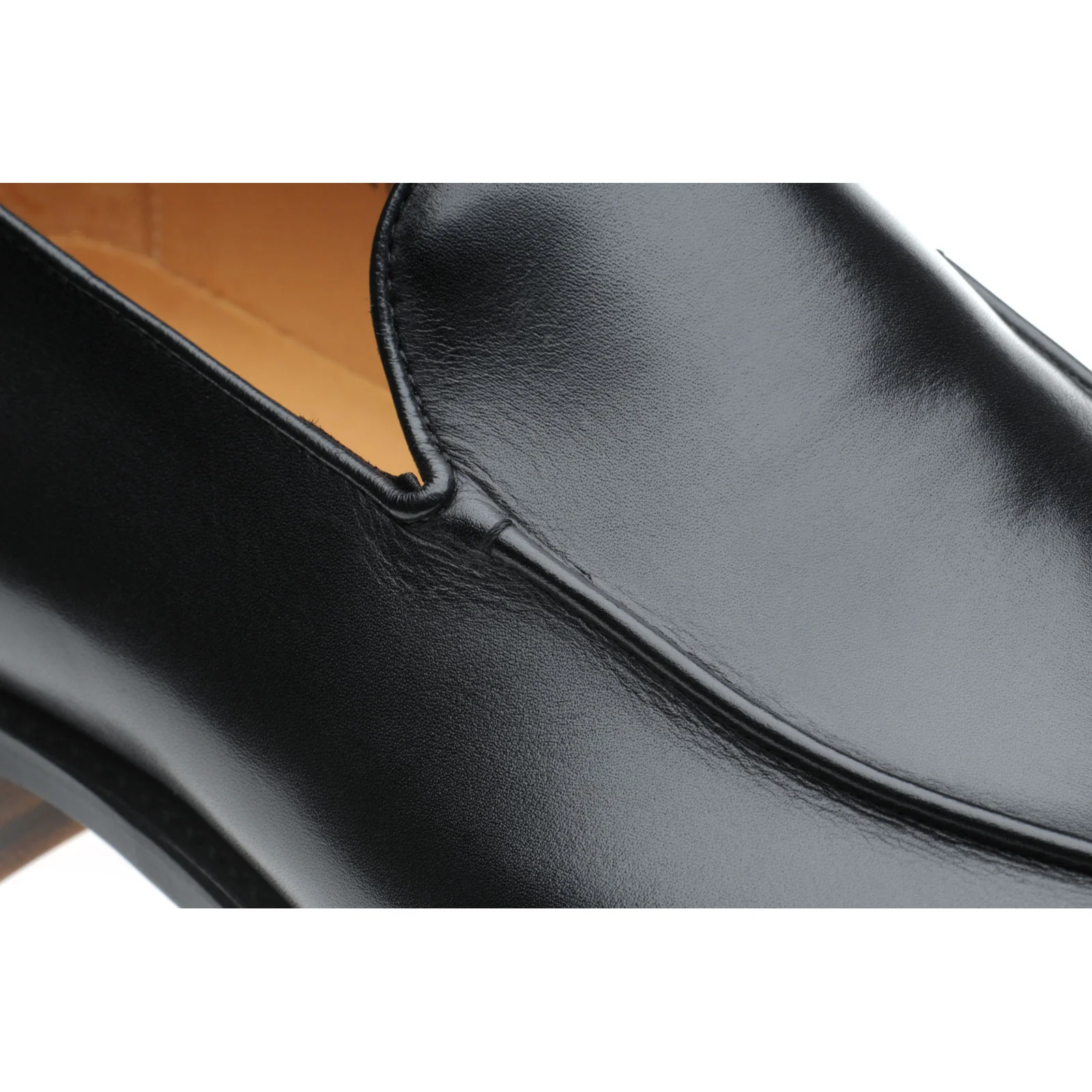 Herring Fleming mens loafers in black calf - Image 4